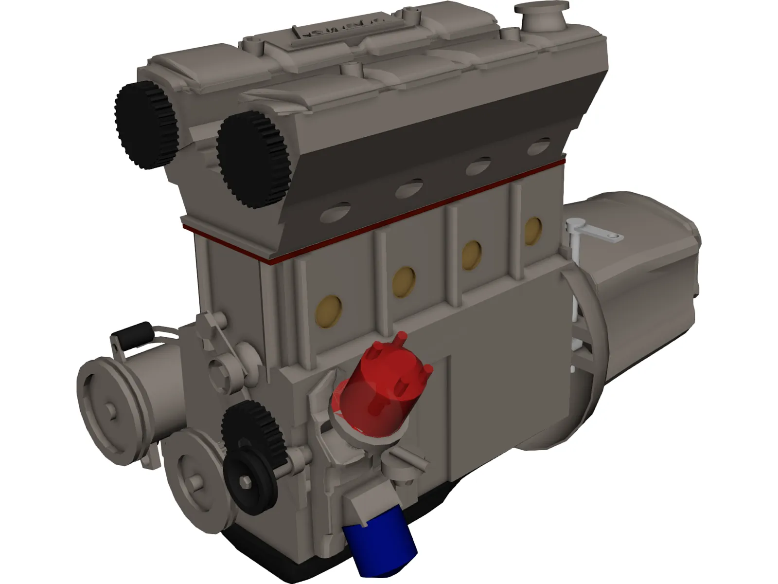 Engine V8 3D Model