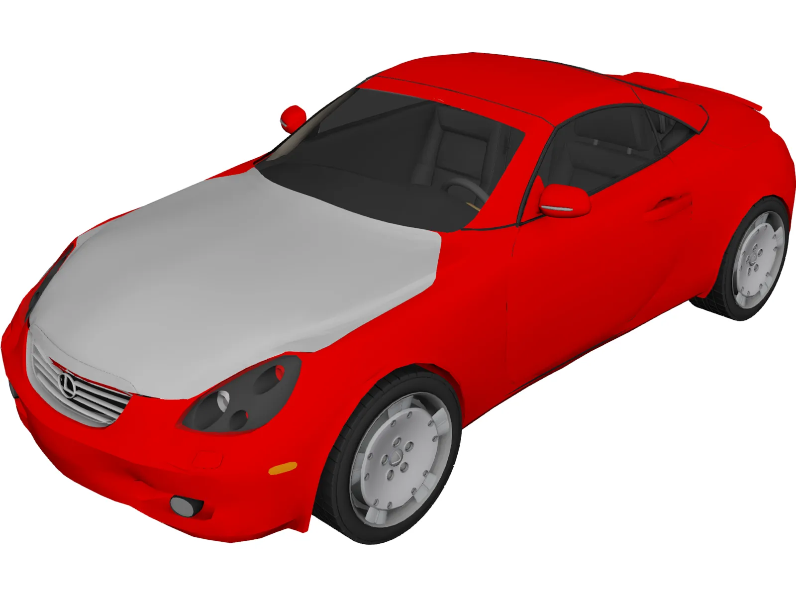 Lexus SC430 (2002) 3D Model