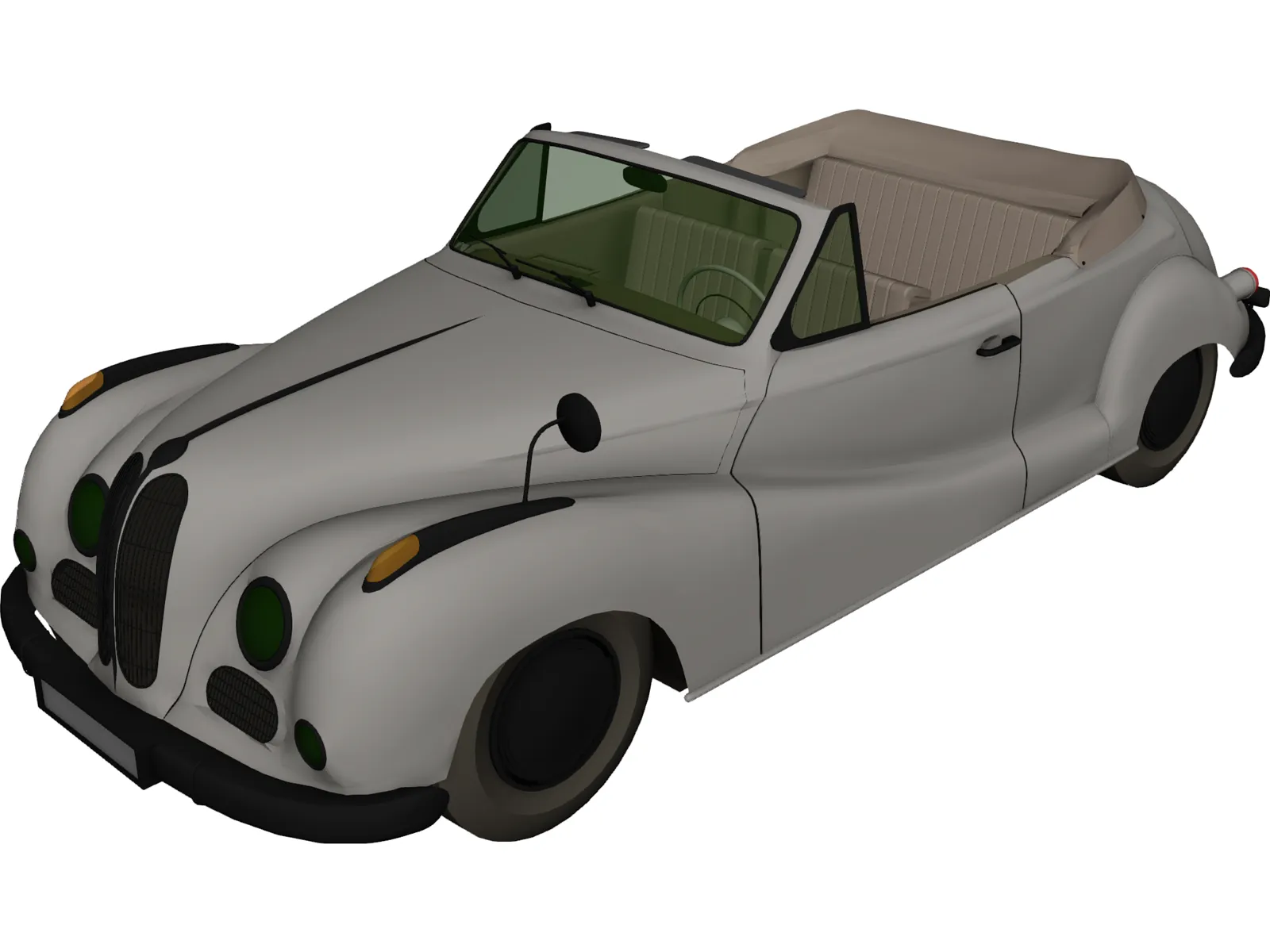 BMW 502 (1954) 3D Model