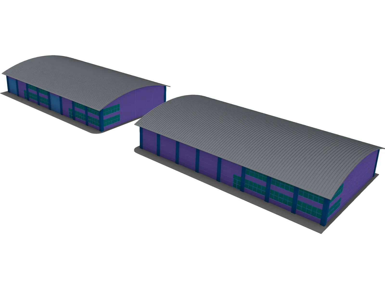 Industrial Units 3D Model