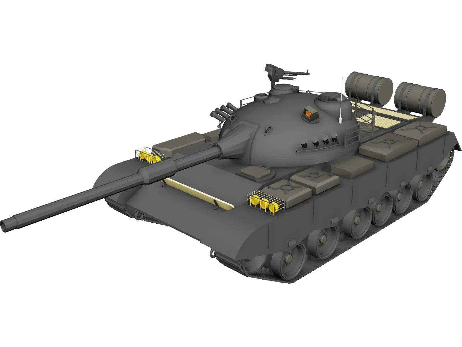 Type 80 Russian Tank 3D Model