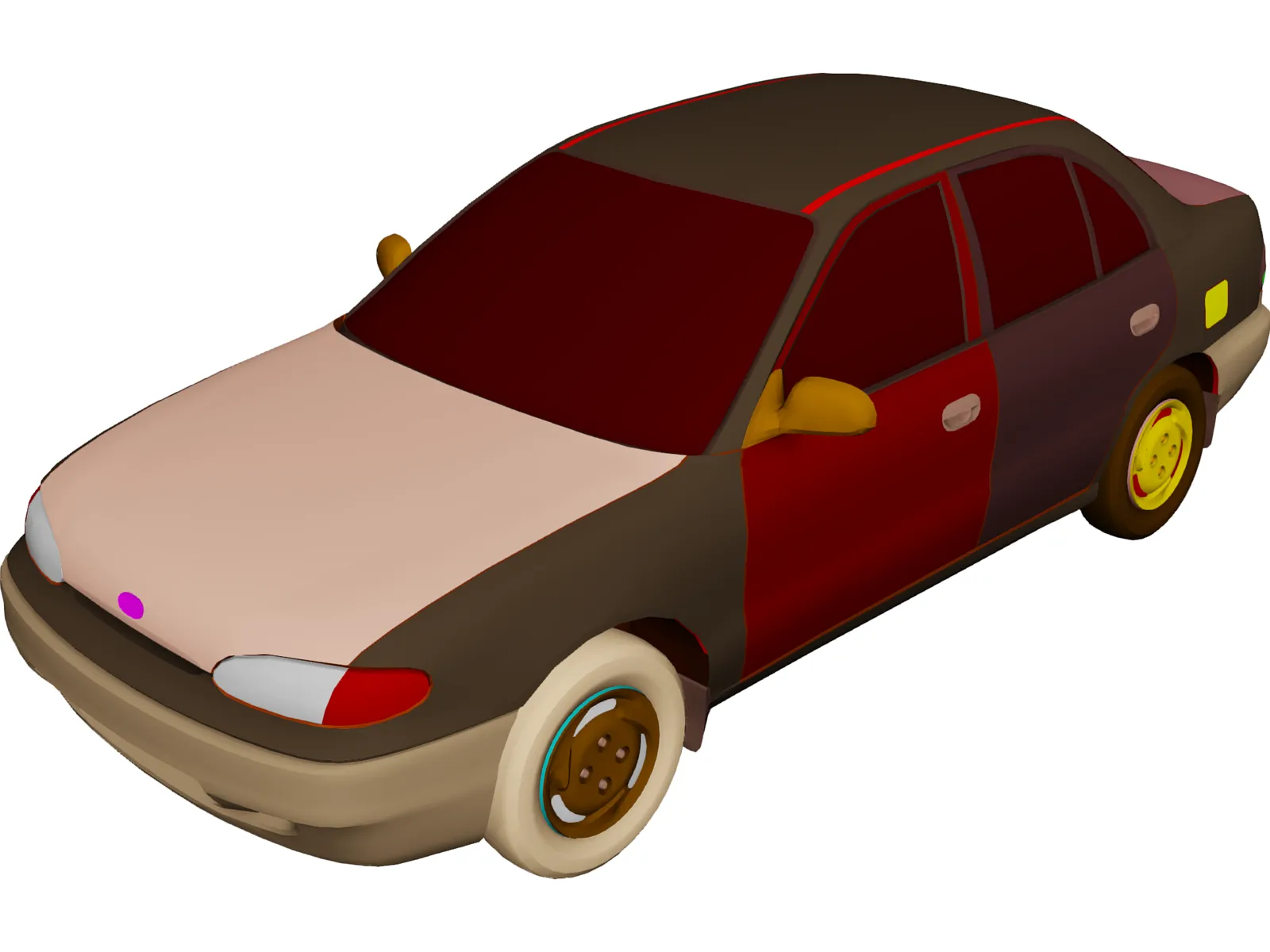 Hyundai Accent (1995) 3D Model