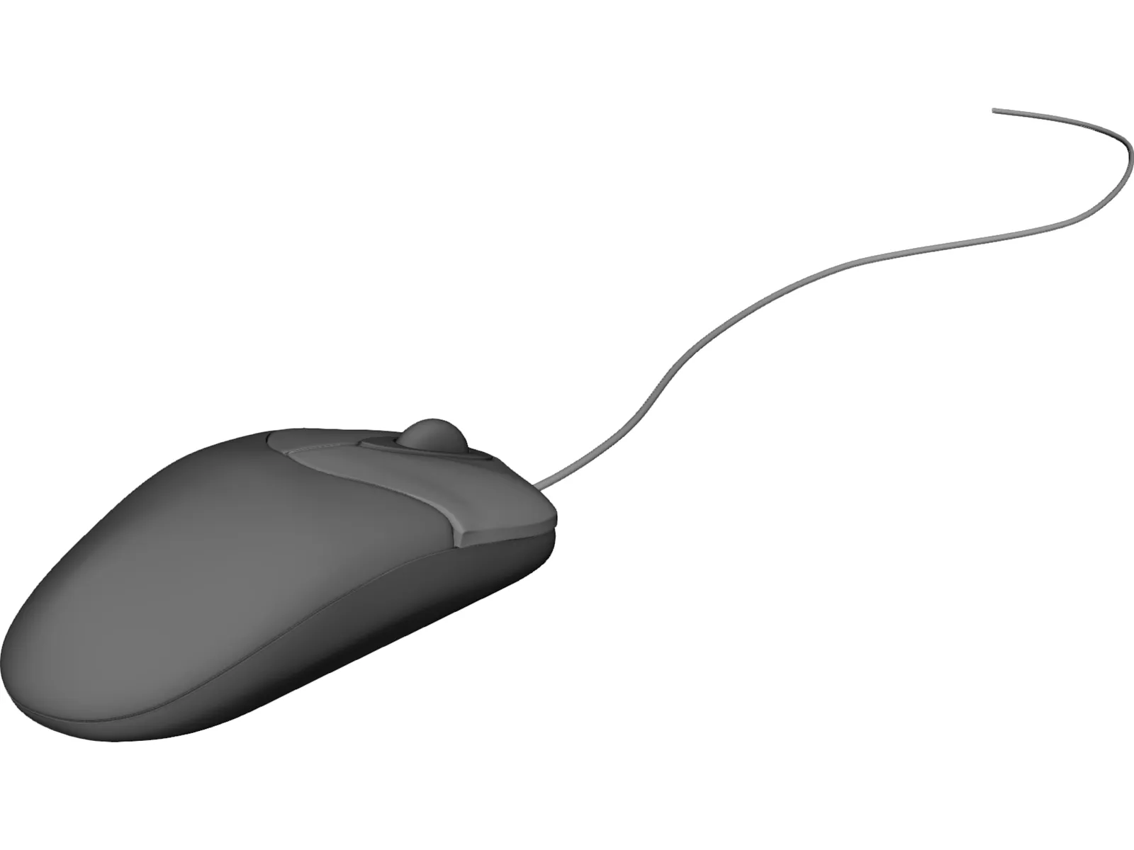 Optical Mouse 3D Model