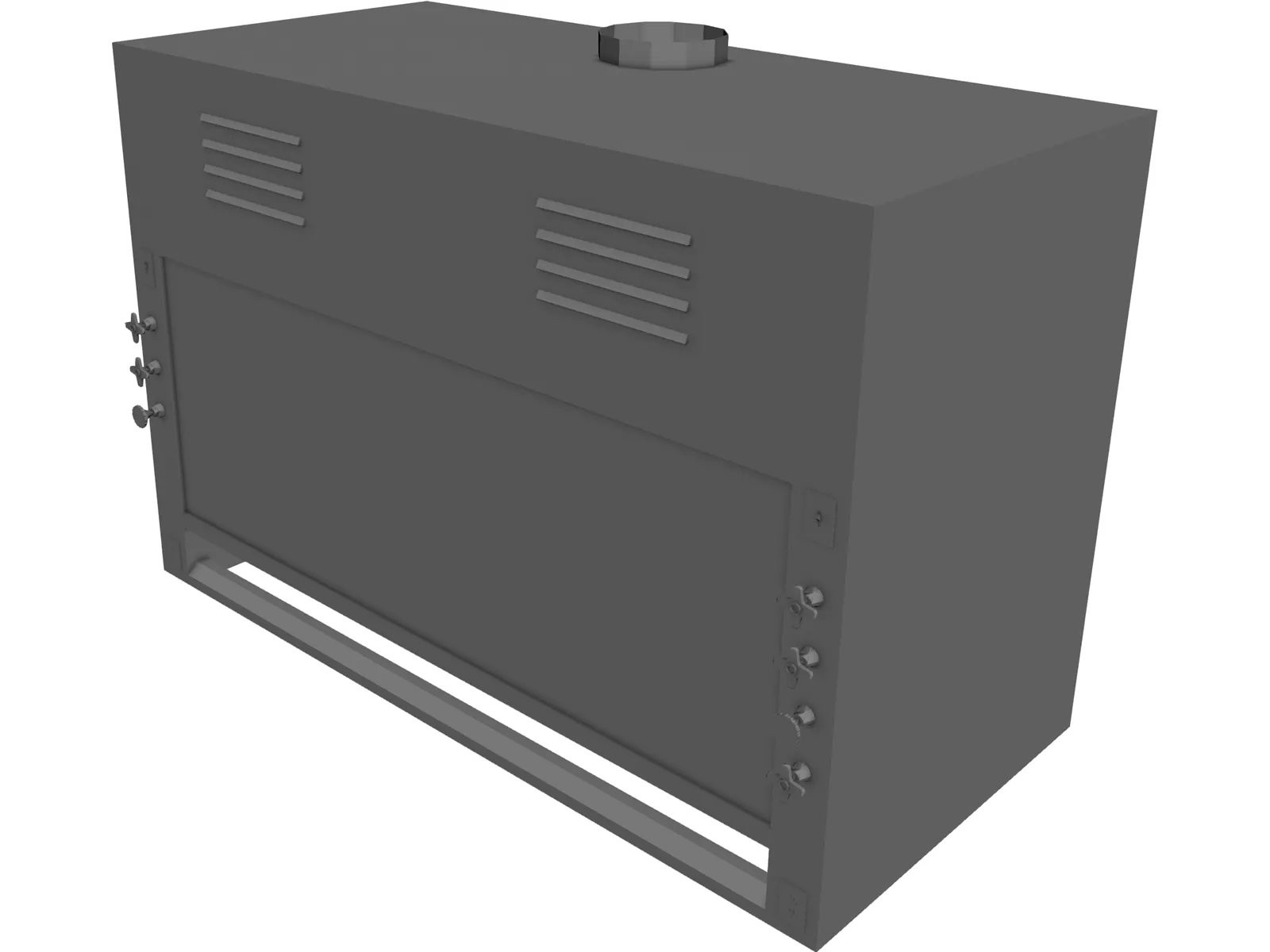 6 Inch Laboratory Fume Hood 3D Model