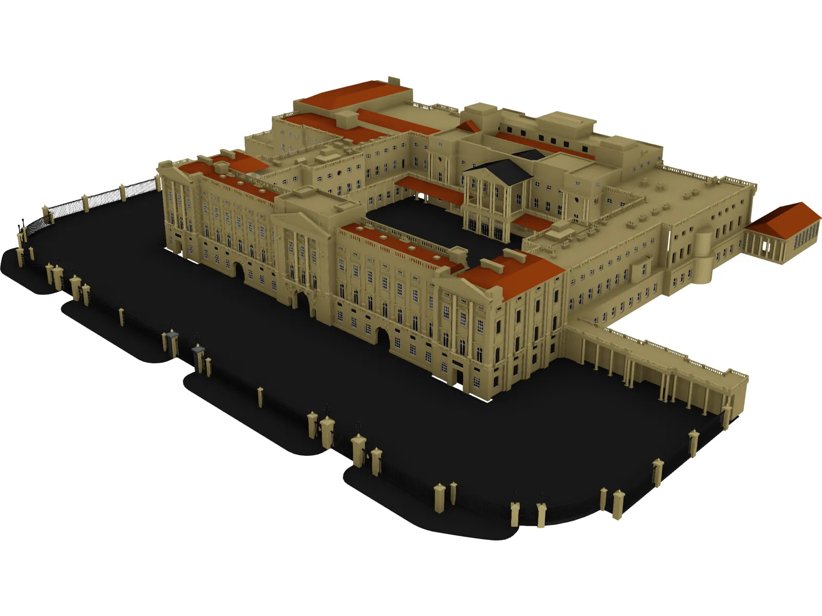 Palace Buckingham 3D Model