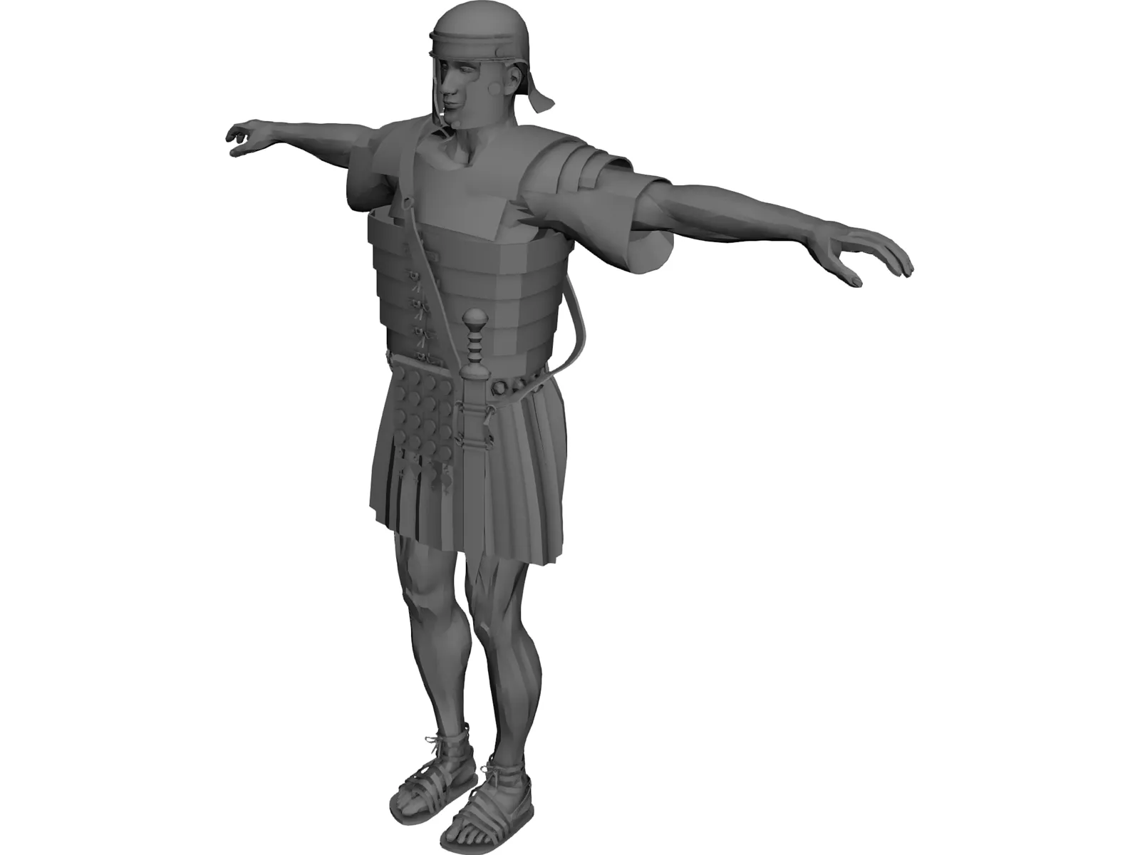 Roman Soldier 3D Model