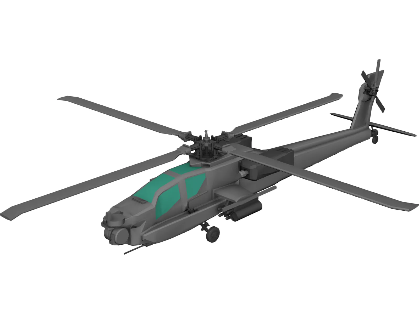 Boeing AH-64 Apache 3D Model