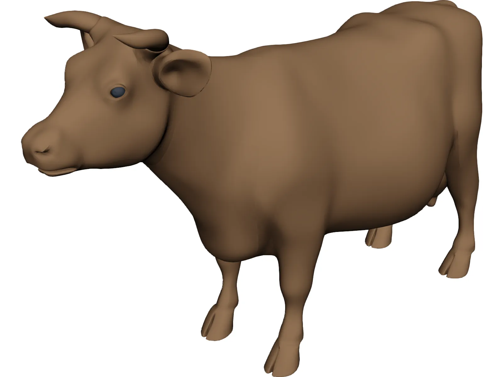 Young Cow 3D Model