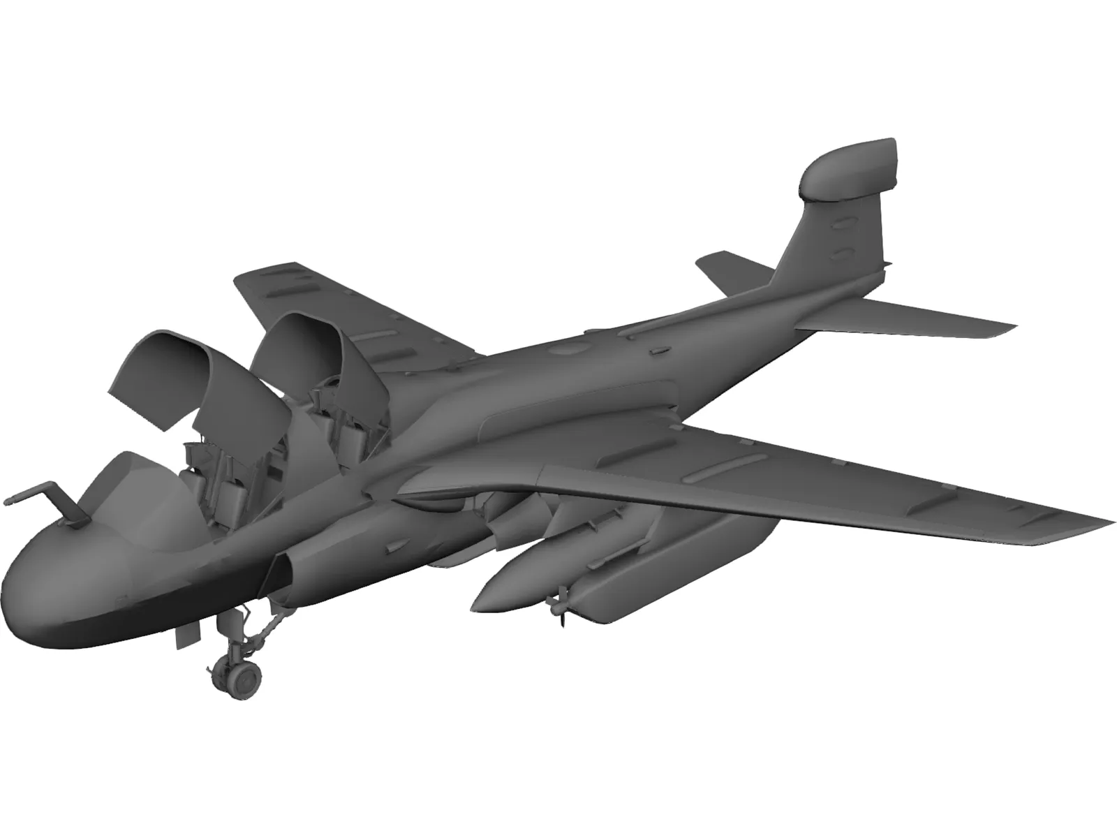 Grumman EA-6B Prowler 3D Model