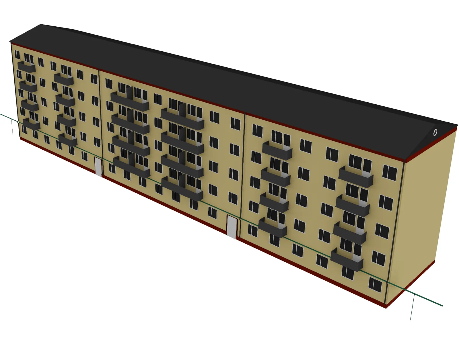 Building Apartment 3D Model