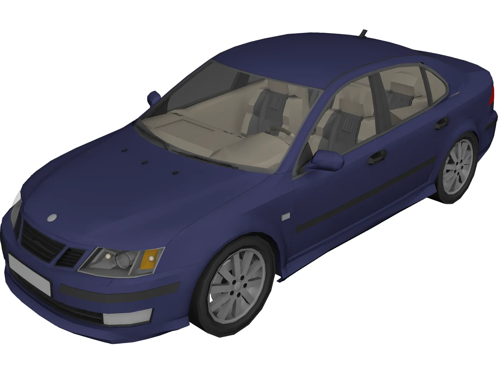 SAAB 9-3 3D Model