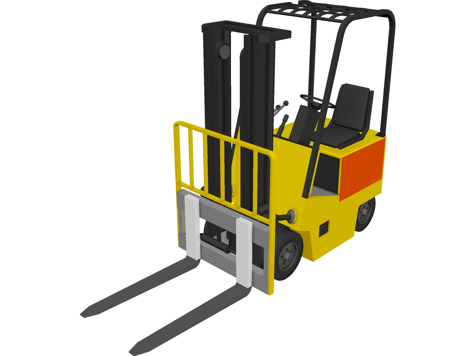 Forklift Yale Yard 3D Model