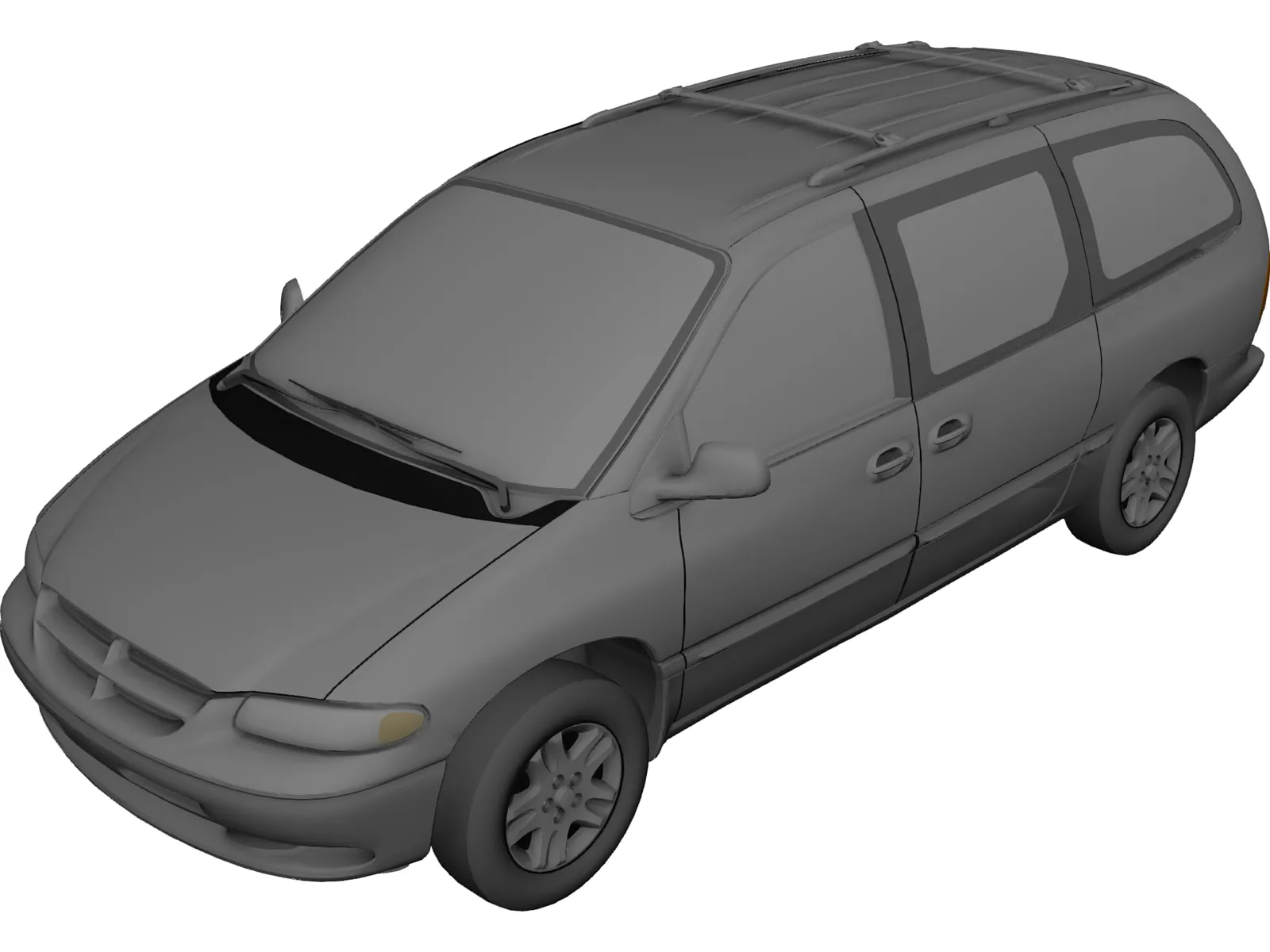 Dodge Caravan (1996) 3D Model