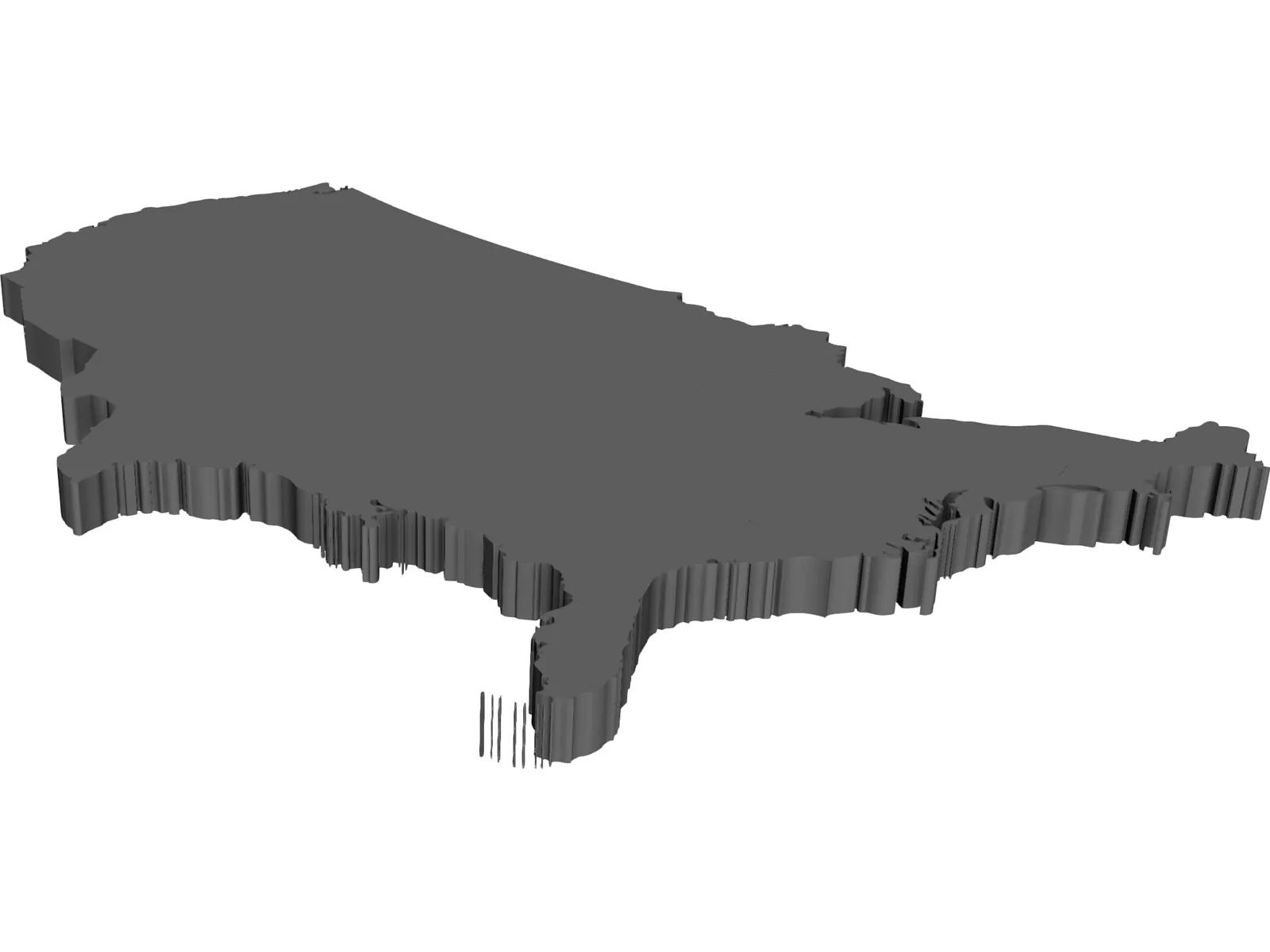 United States Continental 3D Model