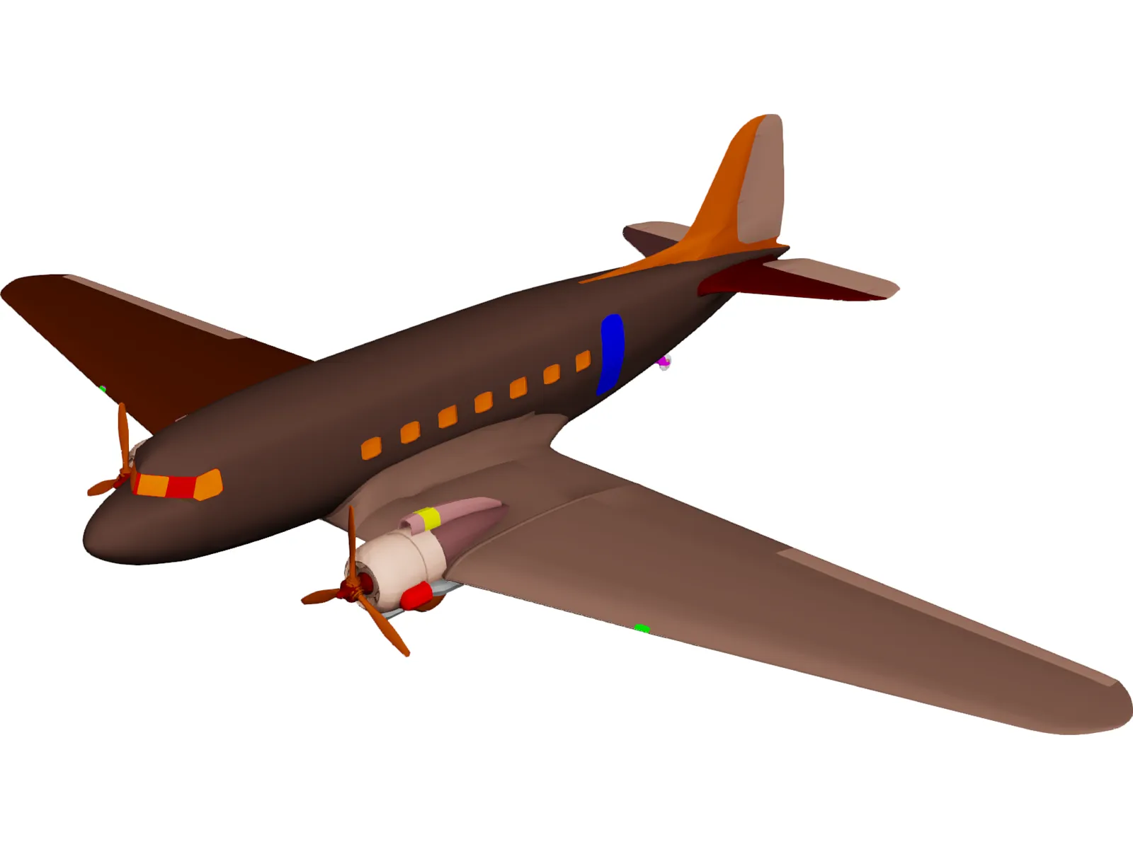 Douglas DC-3 3D Model