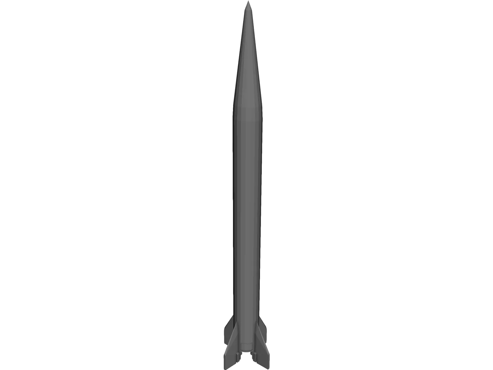 Scud B Missile 3D Model