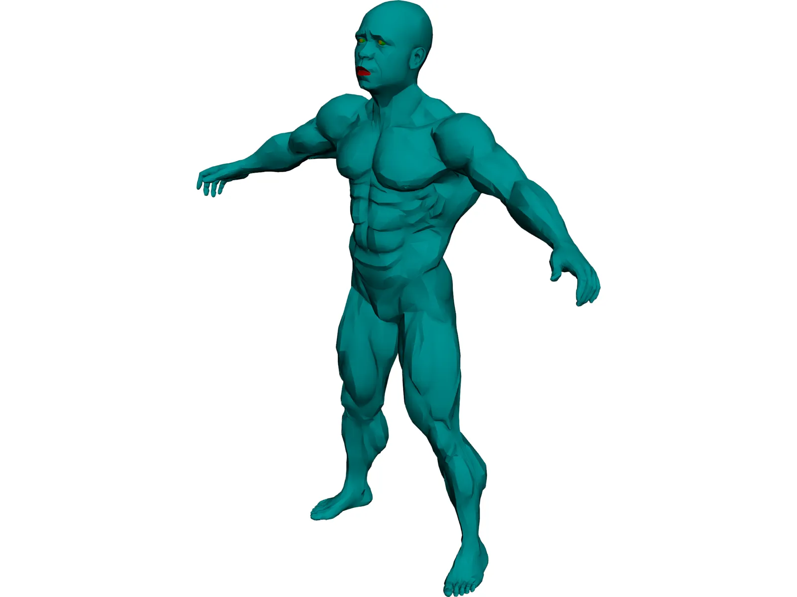 Muscle Man 3D Model