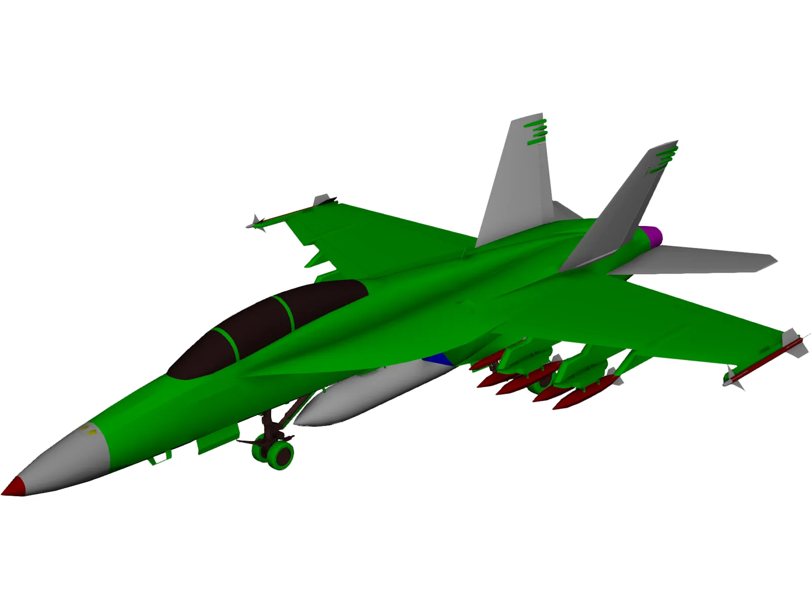 F-18F 3D Model