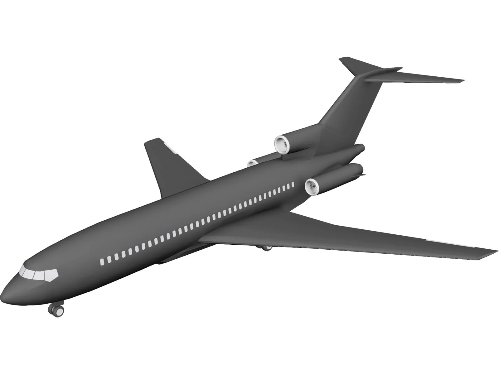 Boeing 727-200 3D Model