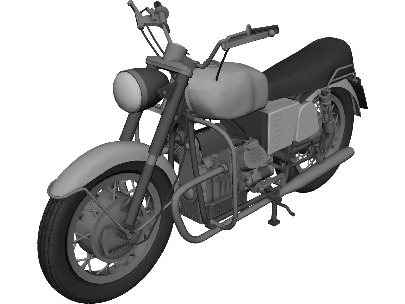 Moto Guzzi 1 3D Model