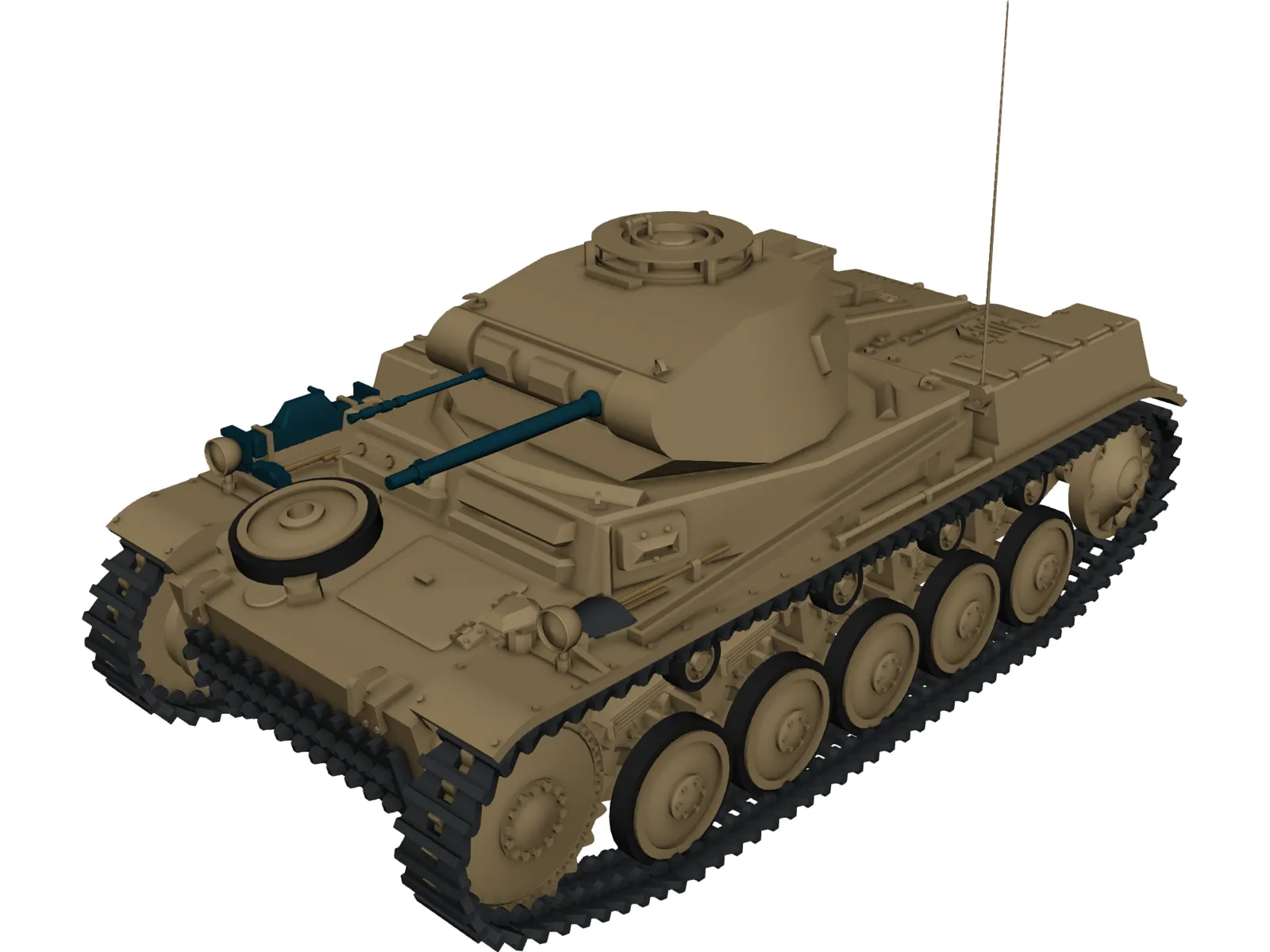 Panzer II 3D Model
