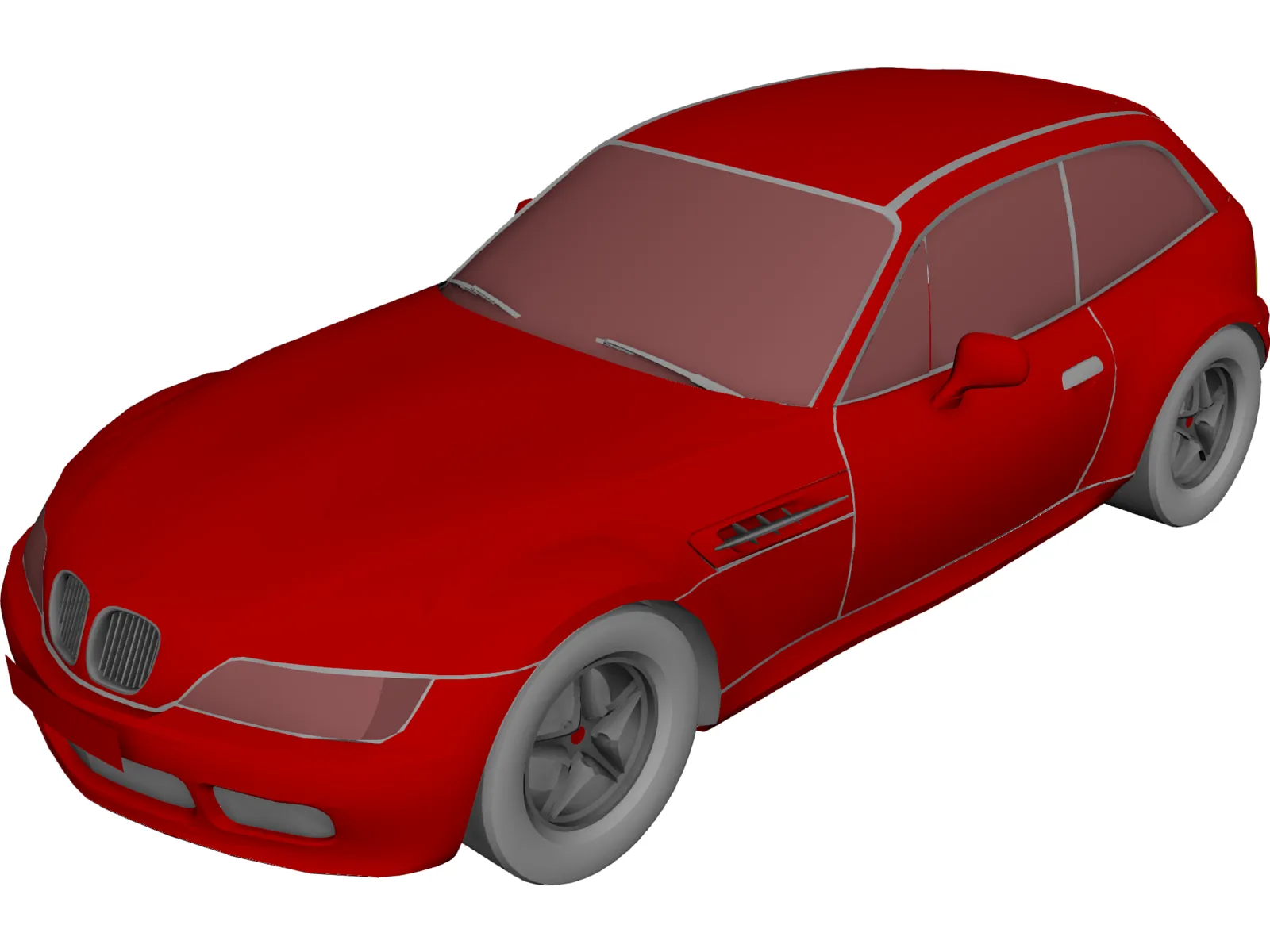 BMW Z3 Coupe (2001) 3D Model