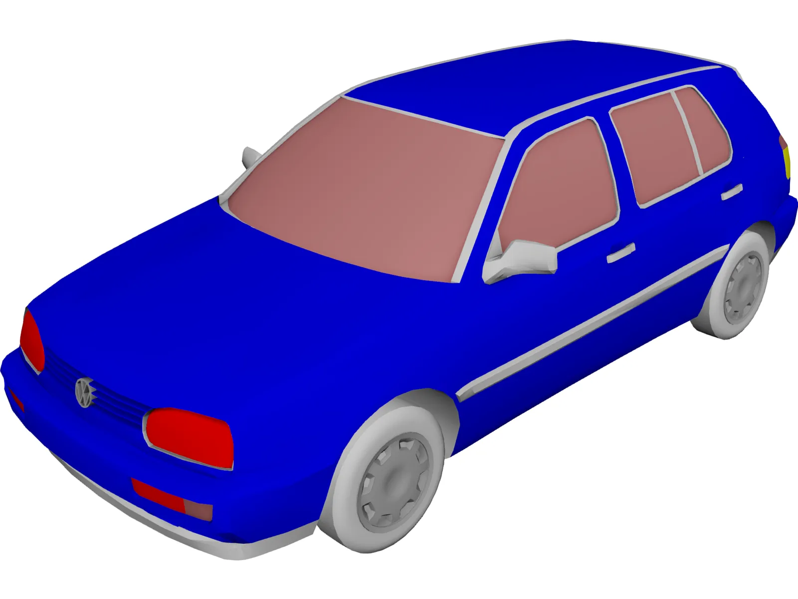 Volkswagen Golf III 3D Model