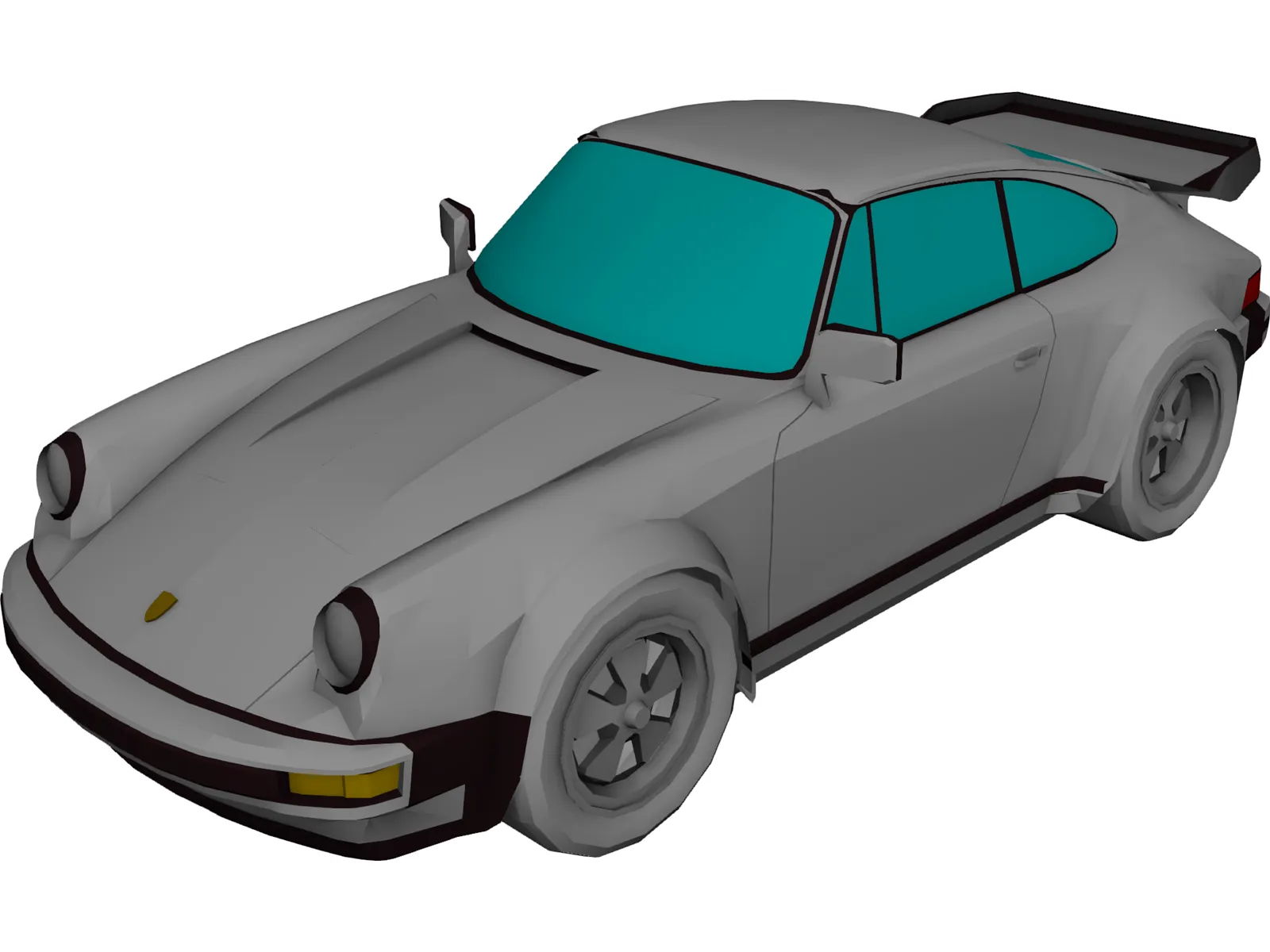 Porsche 911 Turbo (1977) 3D Model