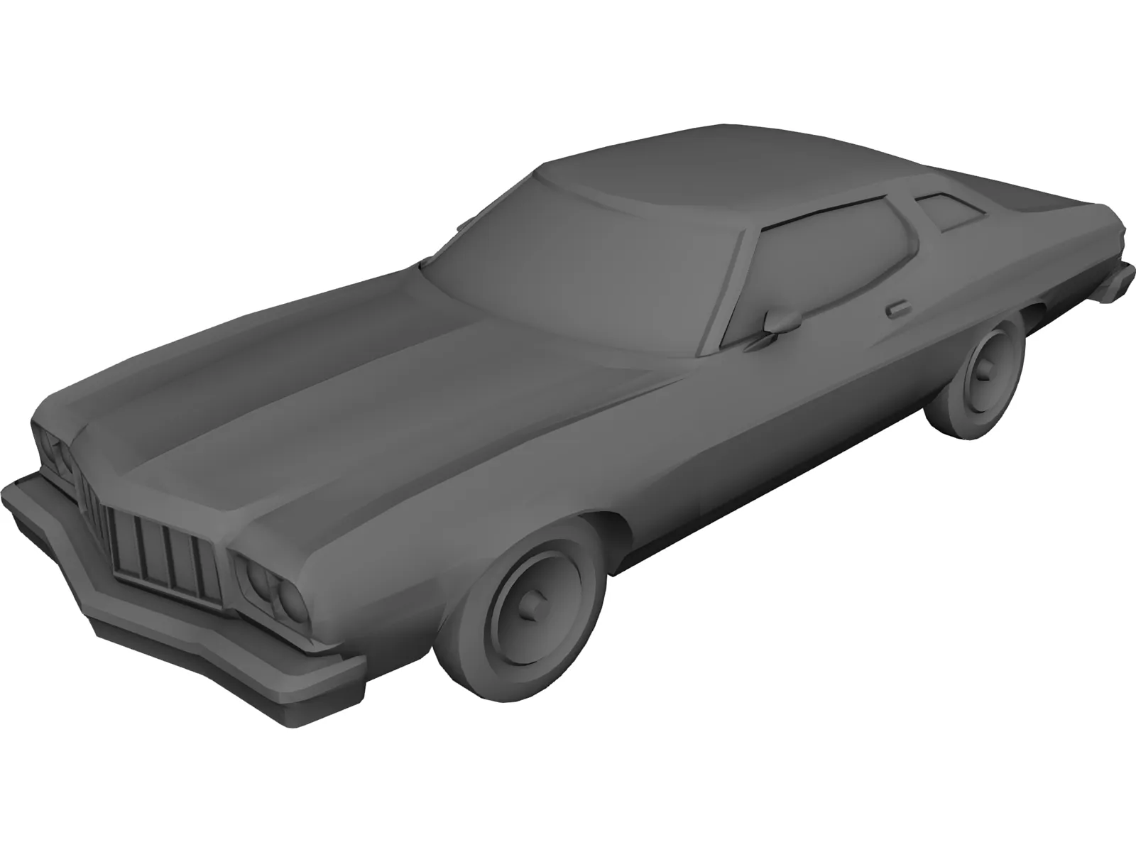 Ford Torino (1976) 3D Model