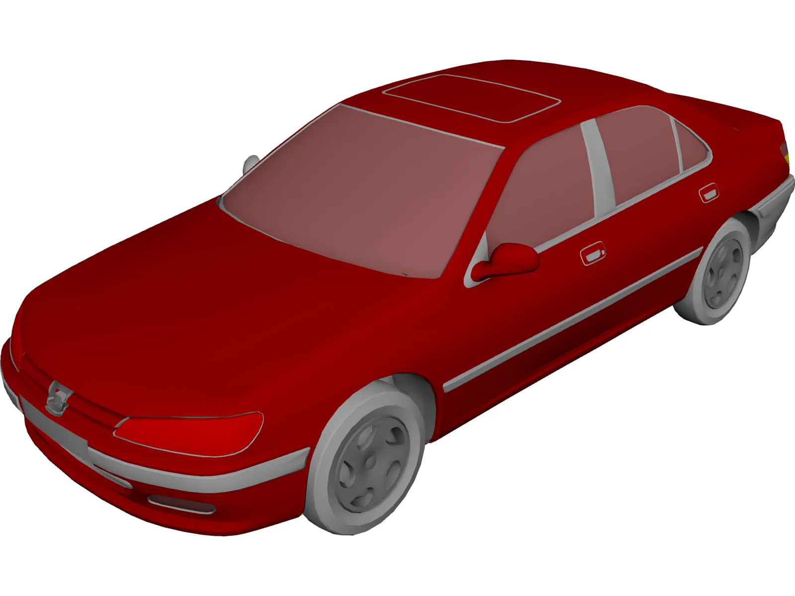 Peugeot 406 3D Model - 3DCADBrowser