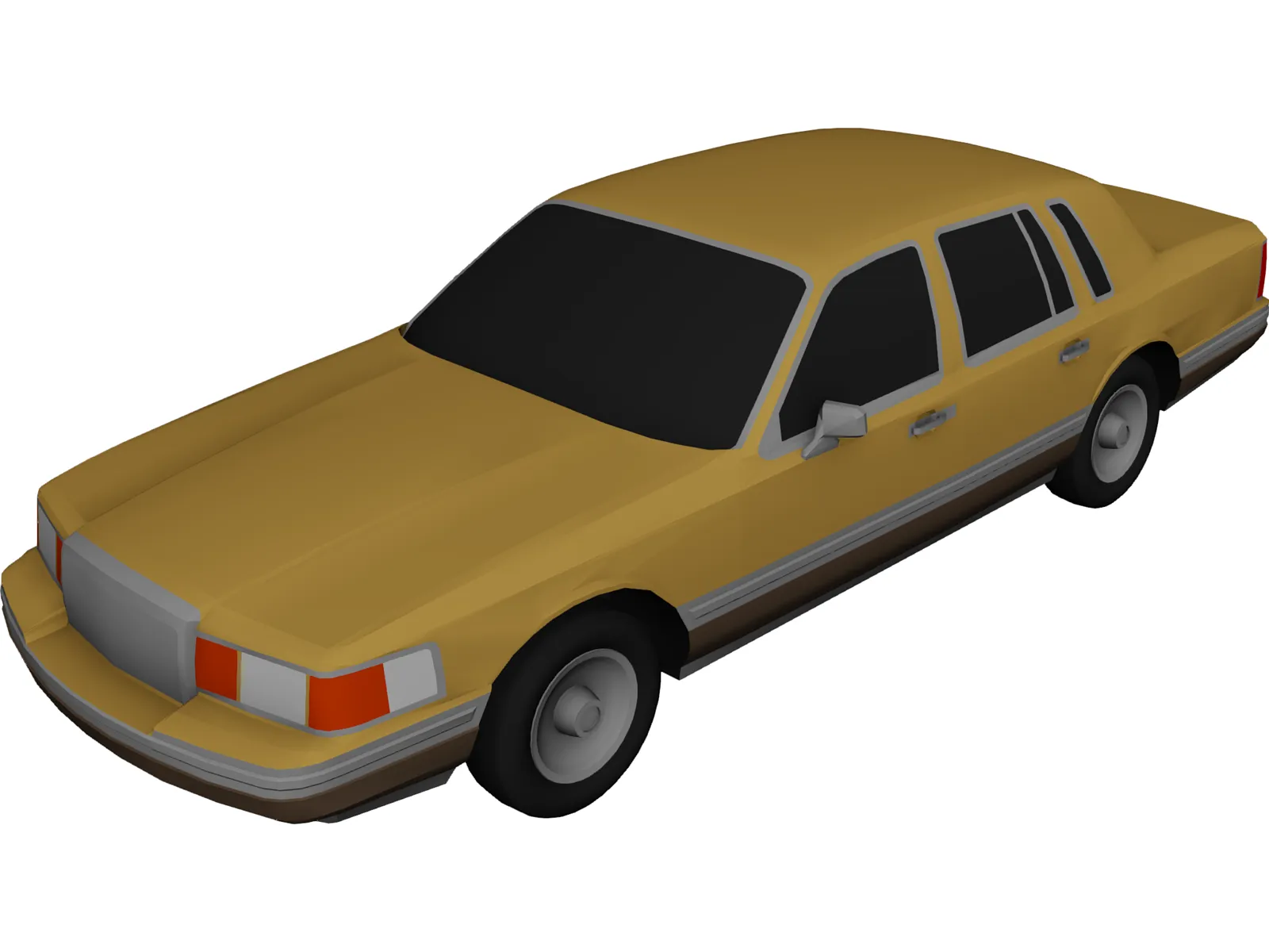 Lincoln Towncar 3D Model