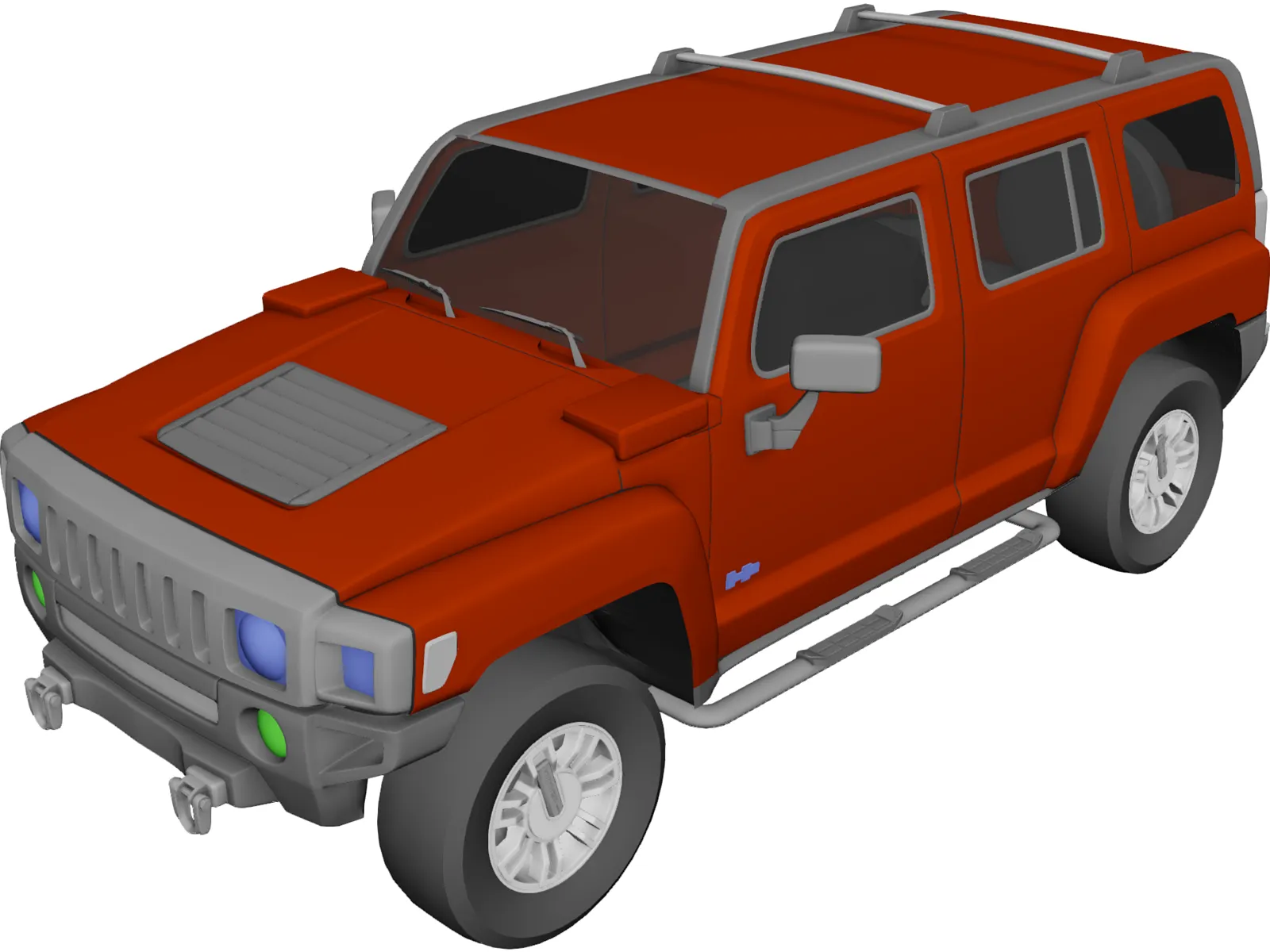 Hummer H3 3D Model