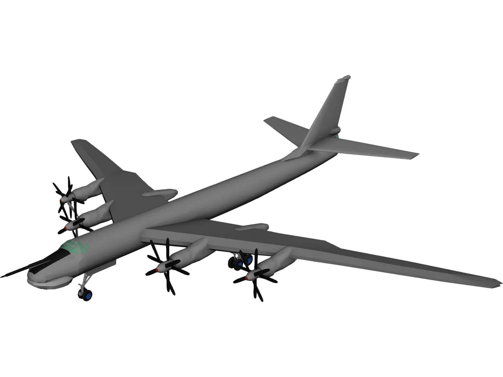 Tupolev Tu-95 Bear 3D Model