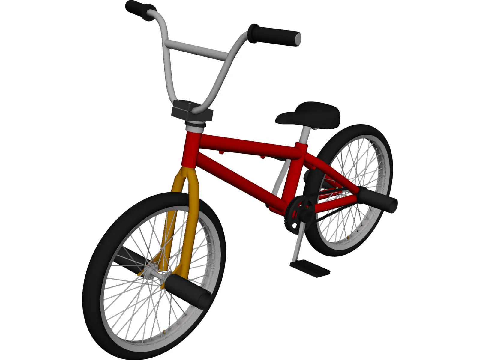 BMX Flame Bike 3D Model