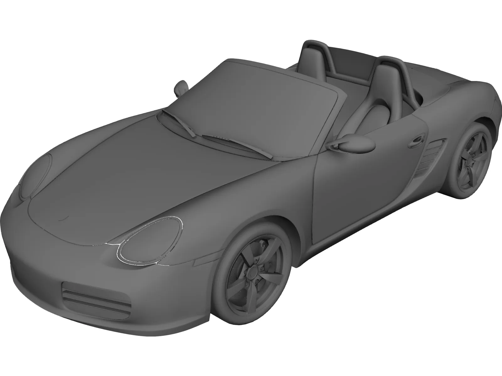 Porsche Boxster (2004) 3D Model