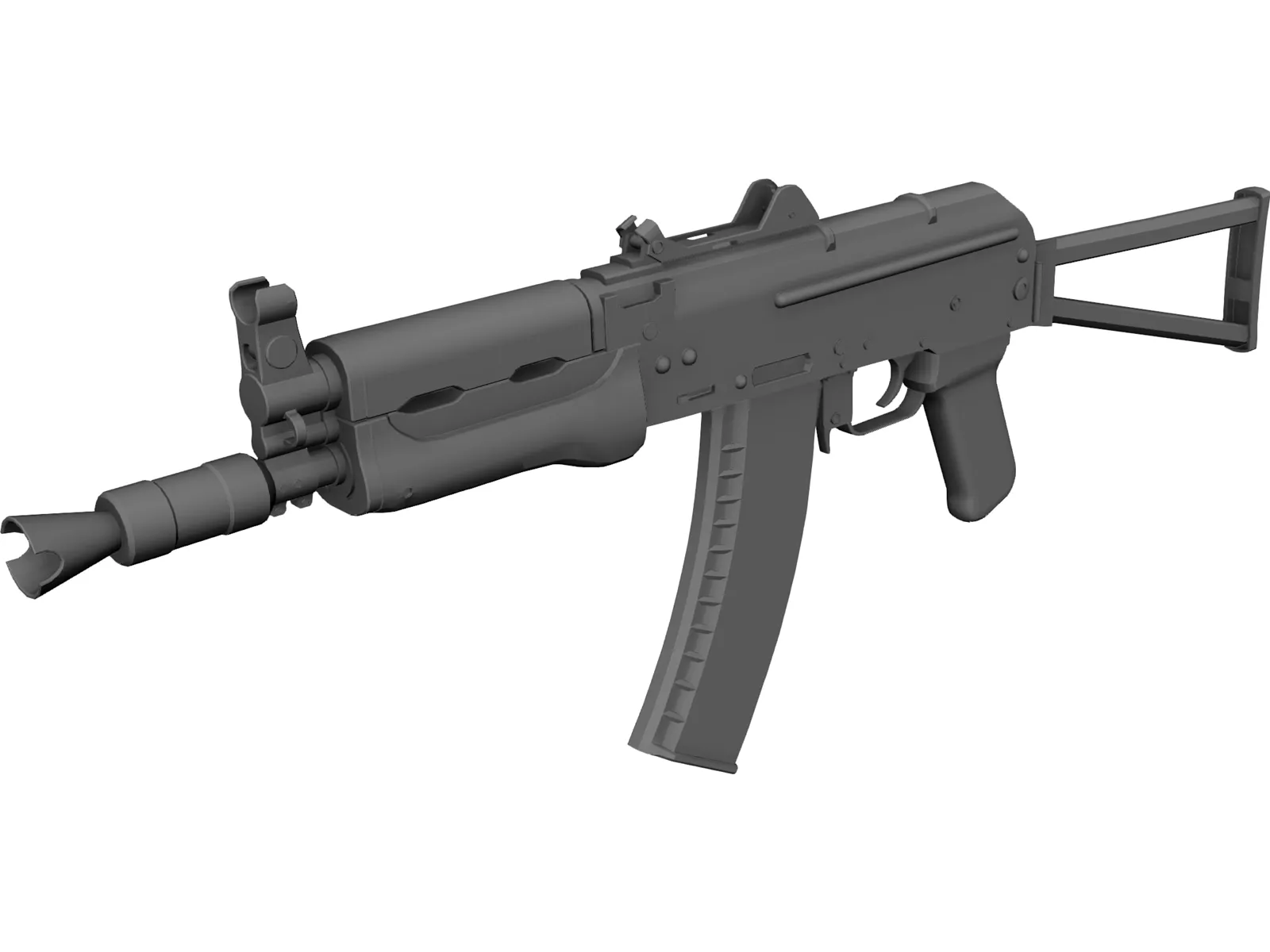 AKS 74U 3D Model