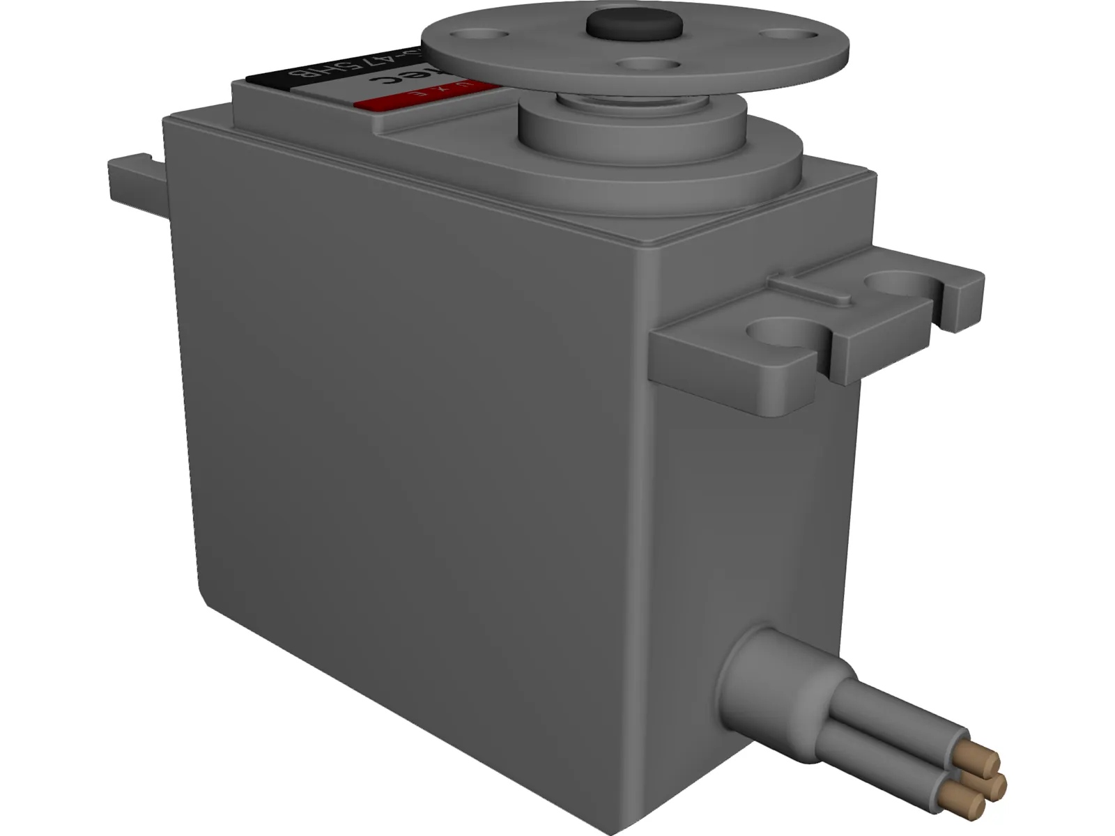 Hitec HS-475HB Servo Motor 3D Model