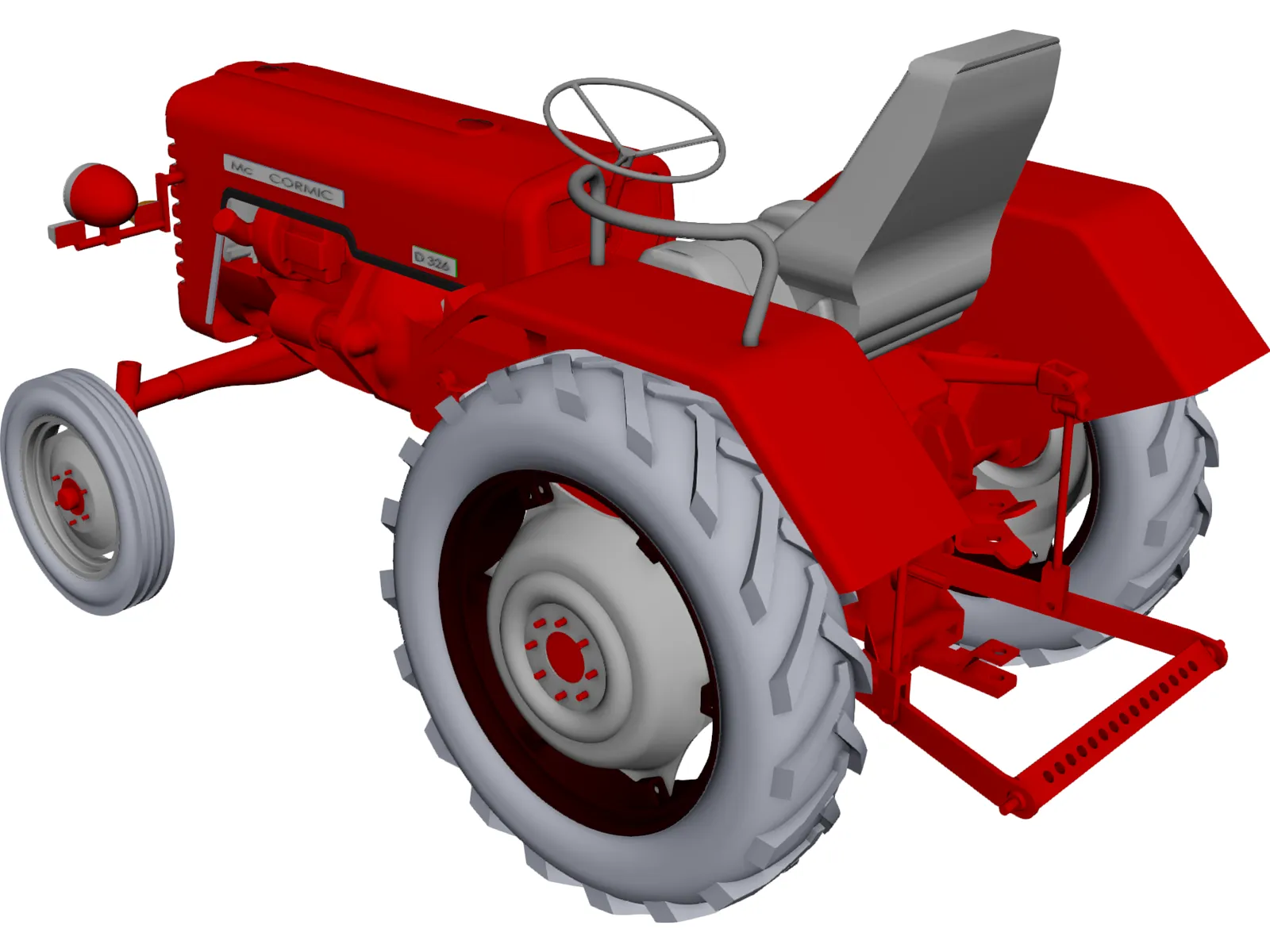 Tractor D326 Mc Cormic 3D Model