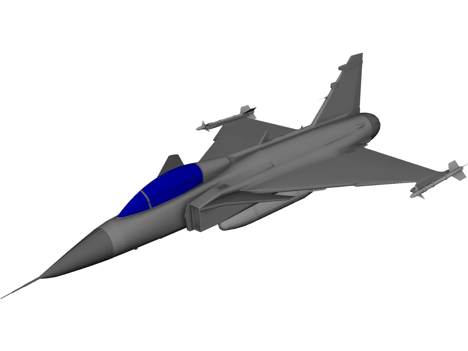 Saab JAS-39 Gripen 3D Model