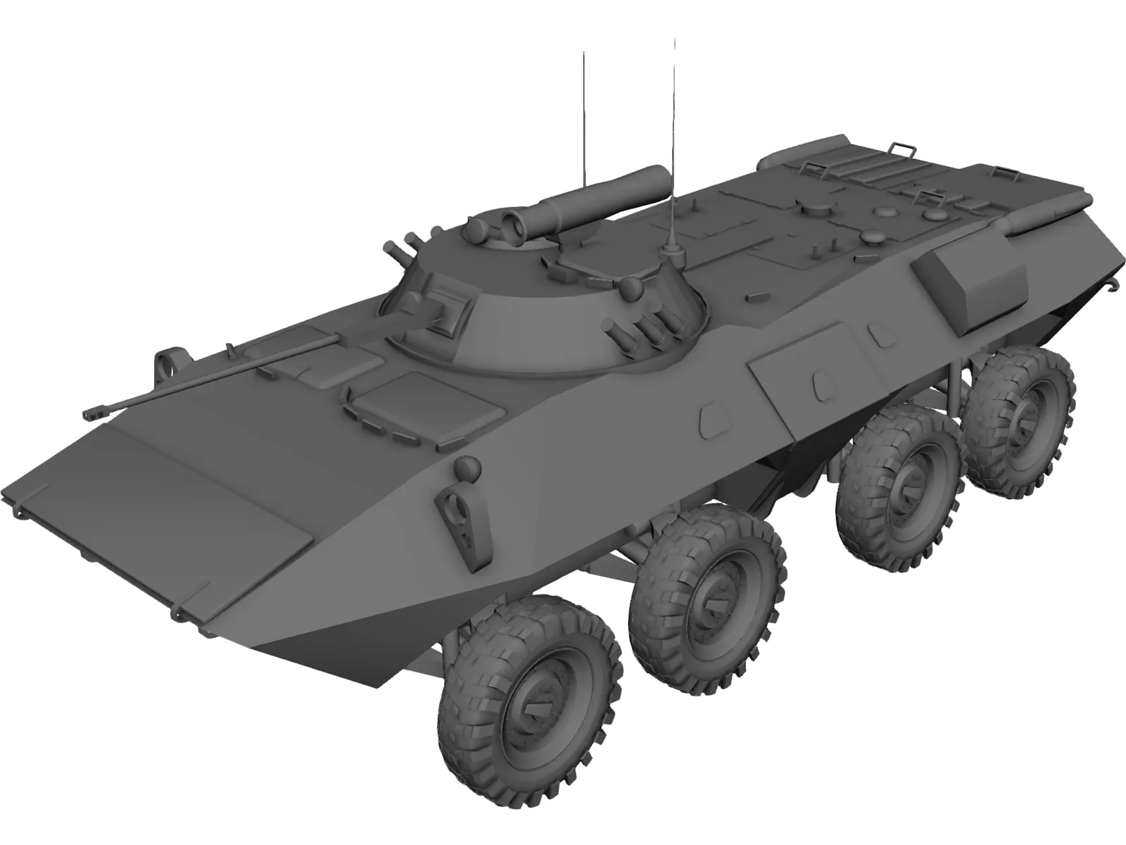 BTR-90 3D Model
