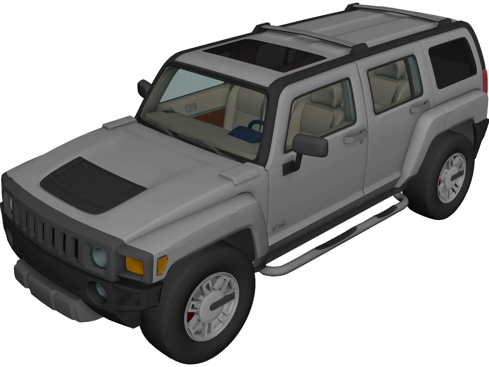 Hummer H3 3D Model