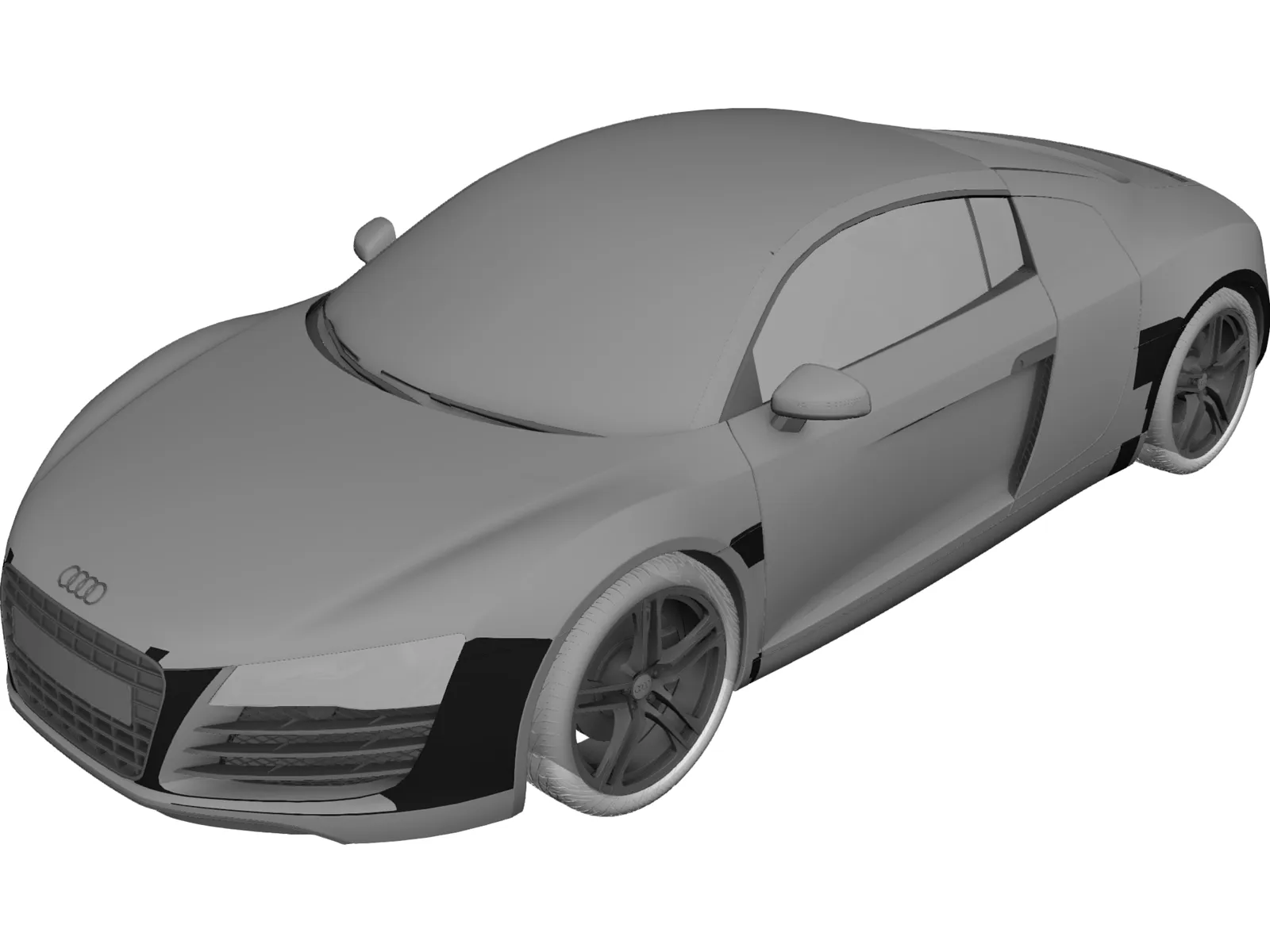 Audi R8 3D Model