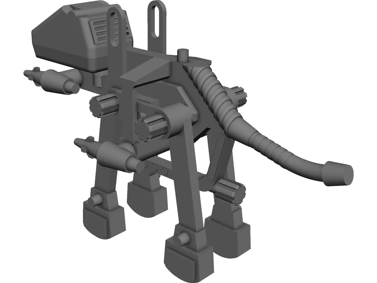 Mechanical Dinosaur Toy 3D Model