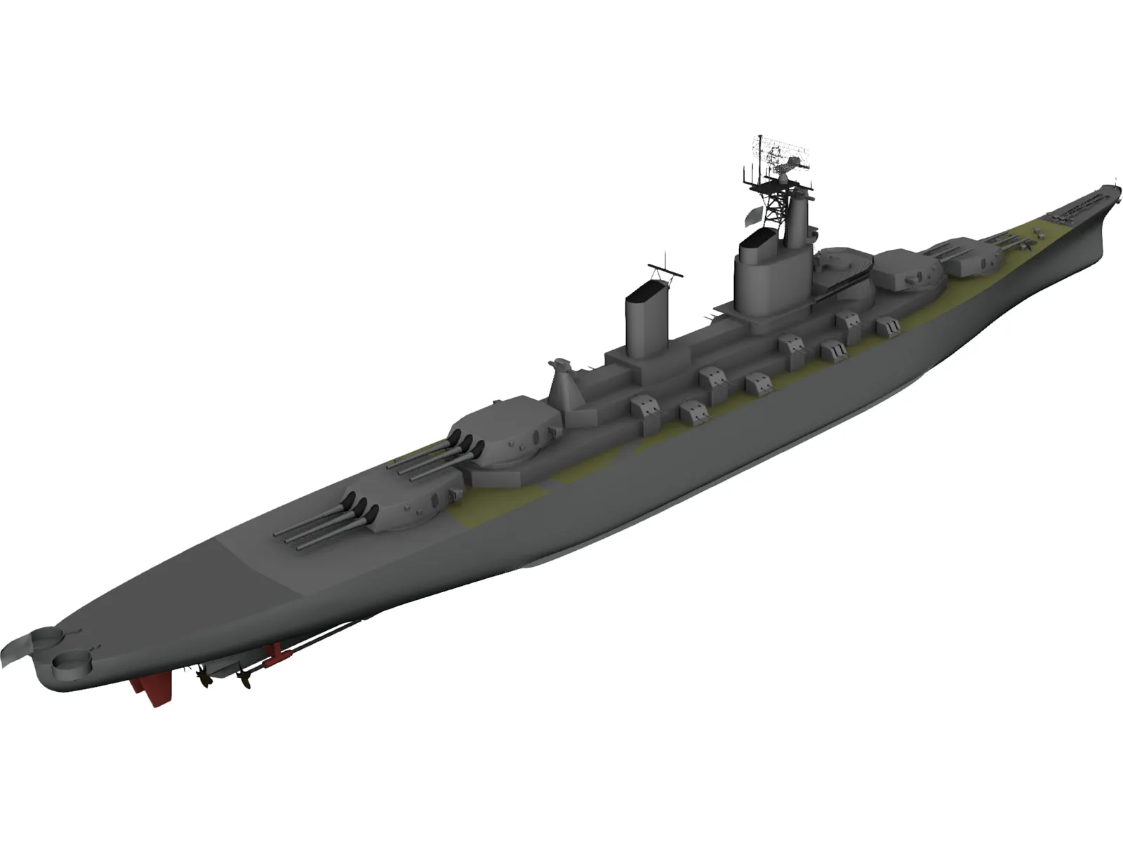 USS Montana 3D Model