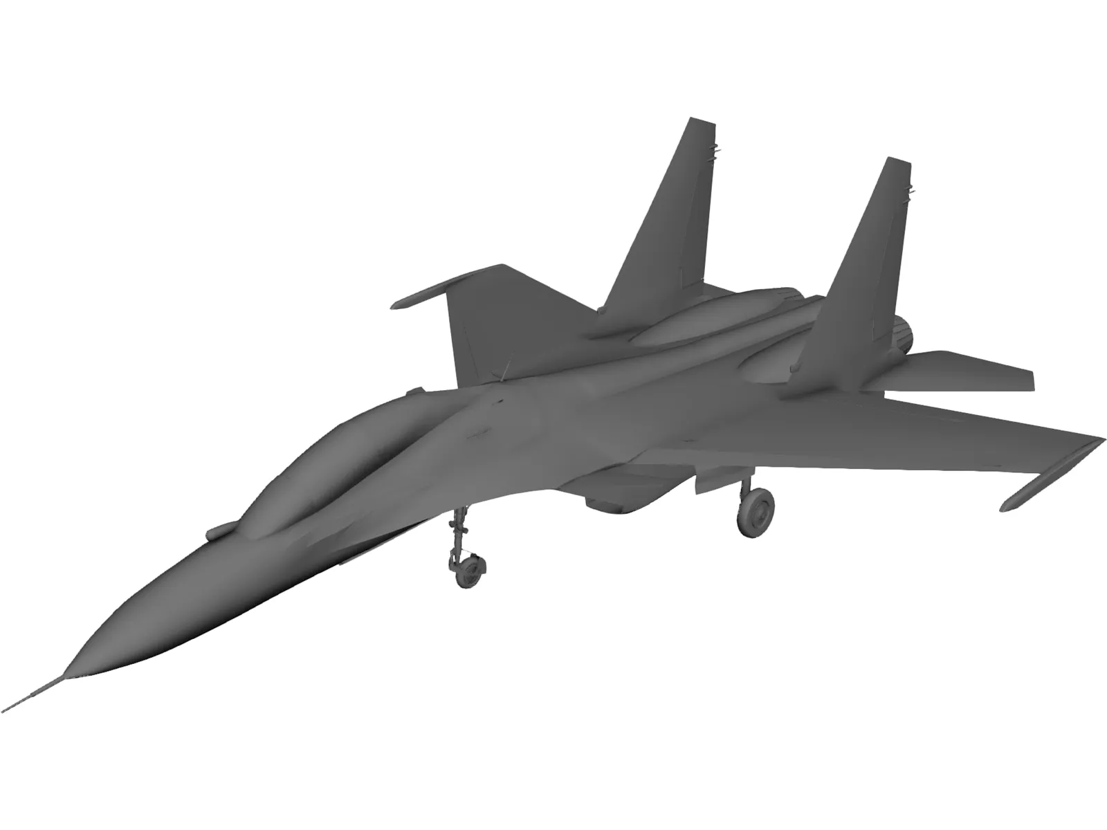 Sukhoi Su-30 3D Model