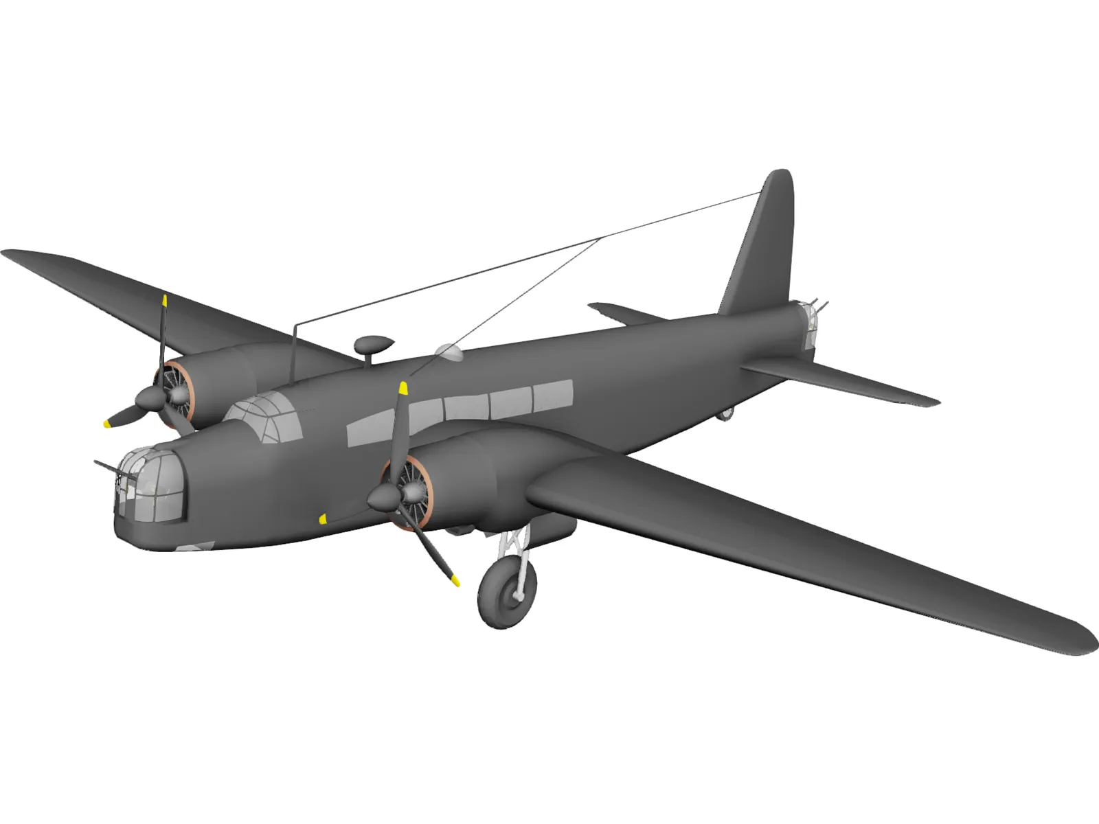 Vickers Wellington MK.III 3D Model