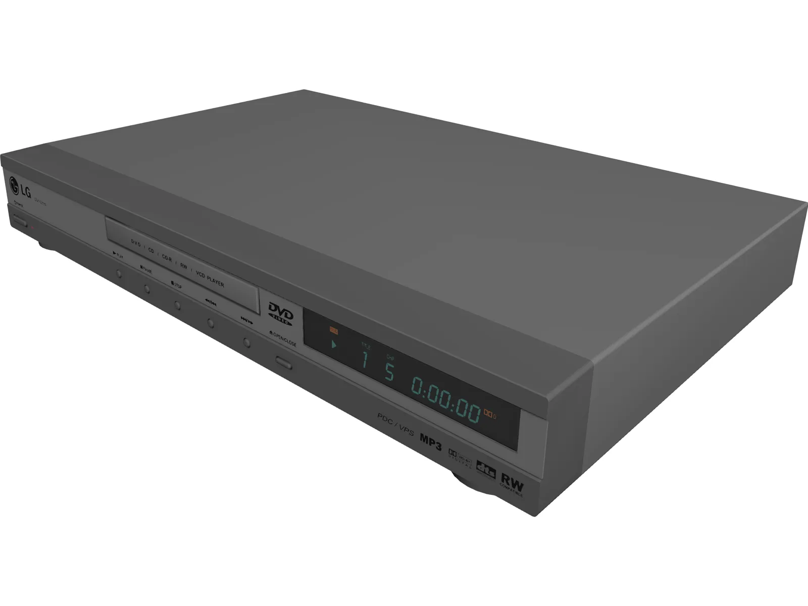 LG DVD Player 3D Model