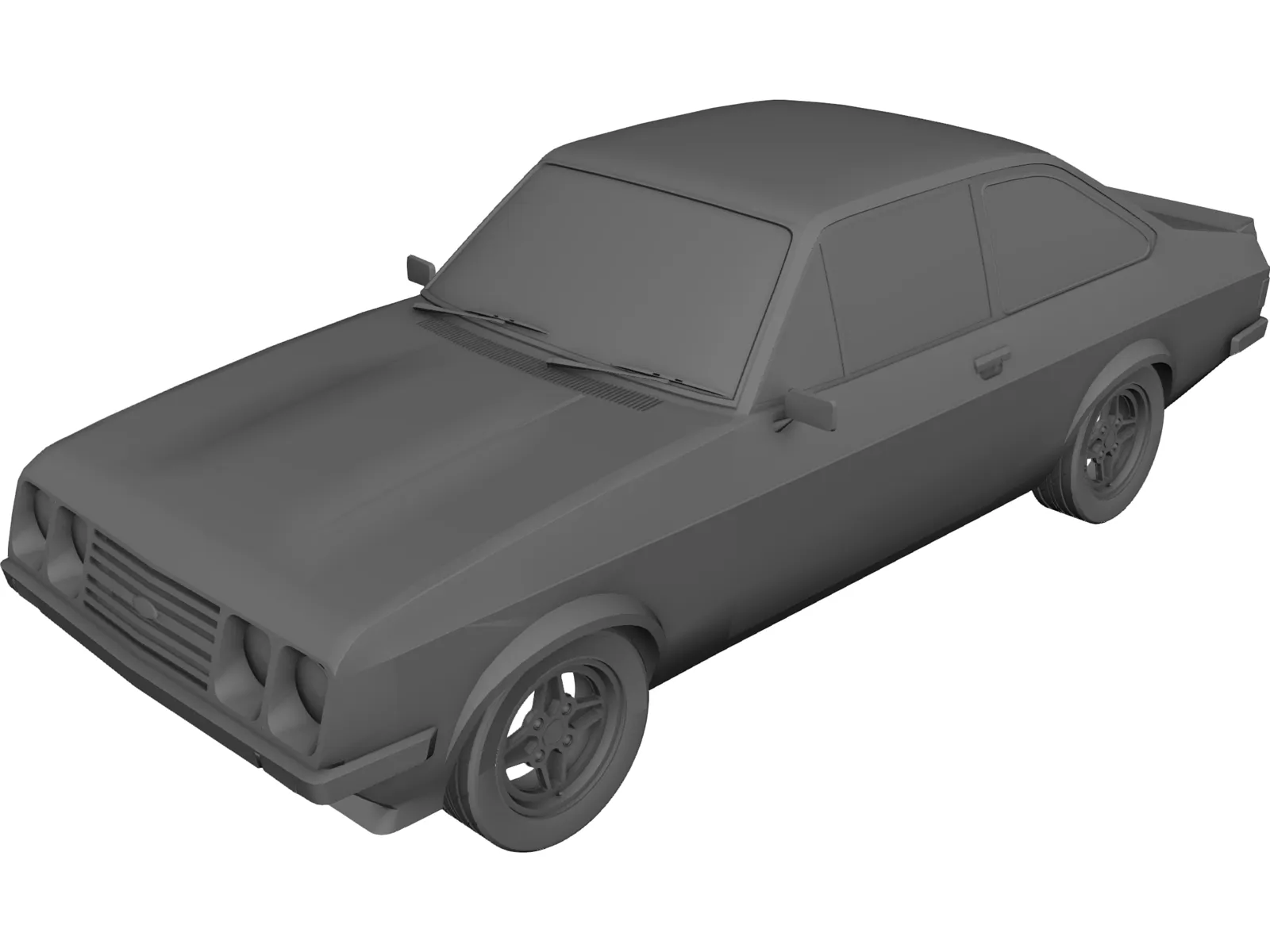 Ford Escort MK2 3D Model