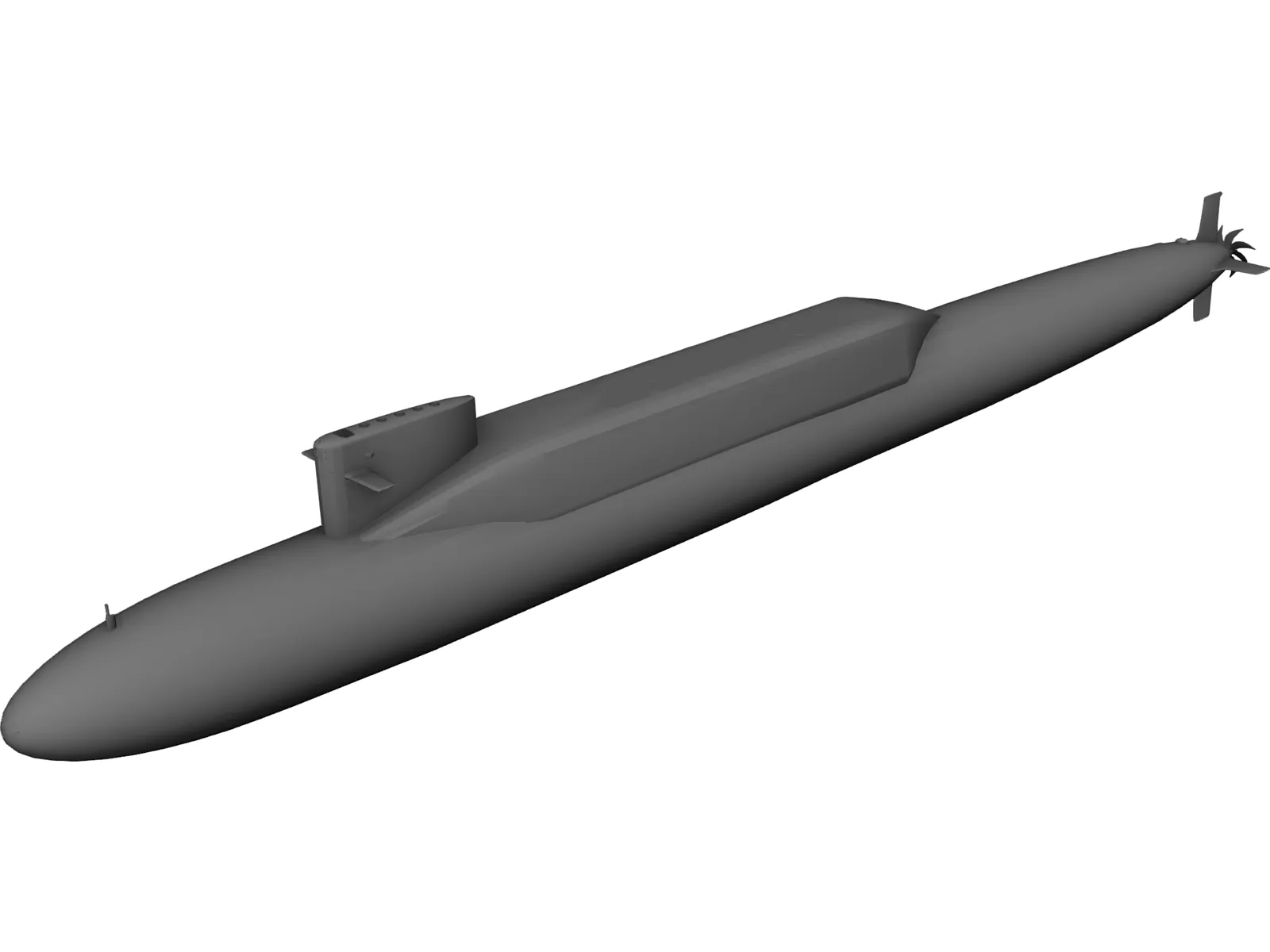 Jin class Missile Submairne 3D Model