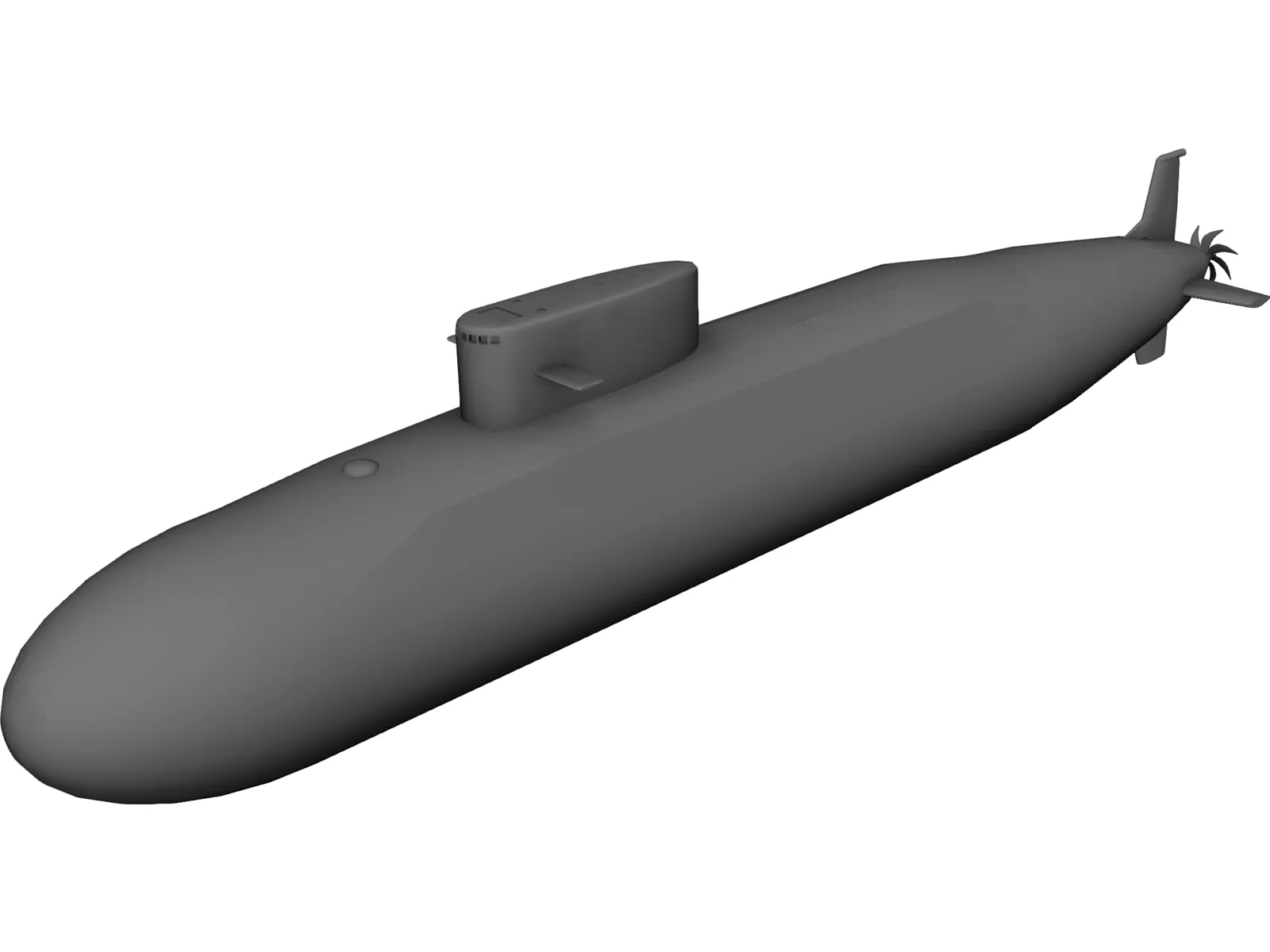 Arihant Class Missile Submarine 3D Model